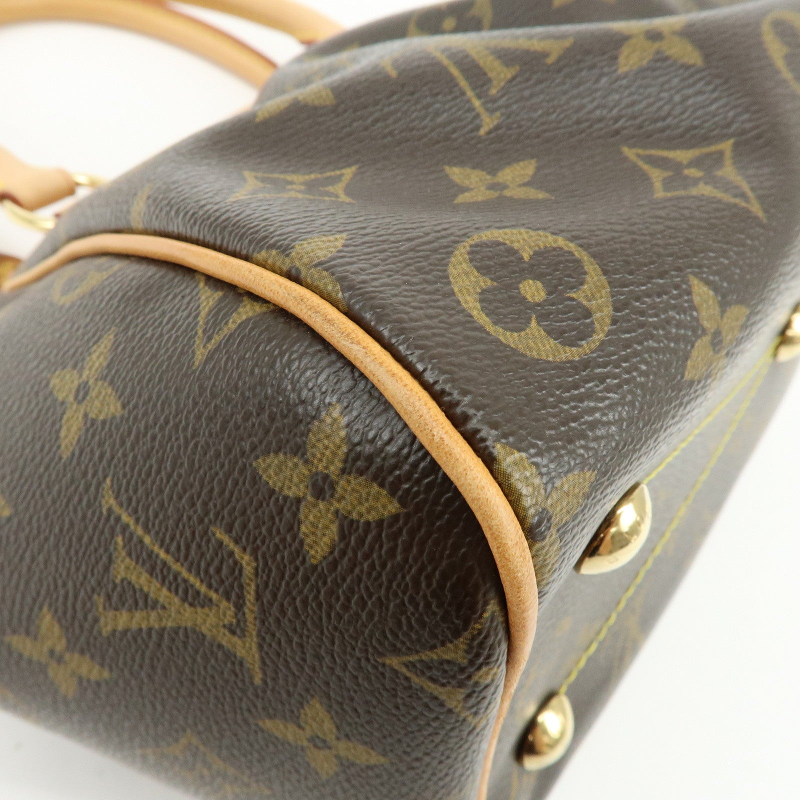 Louis Vuitton Monogram Tivoli PM Hand Bag Shoulder Bag Brown M40143