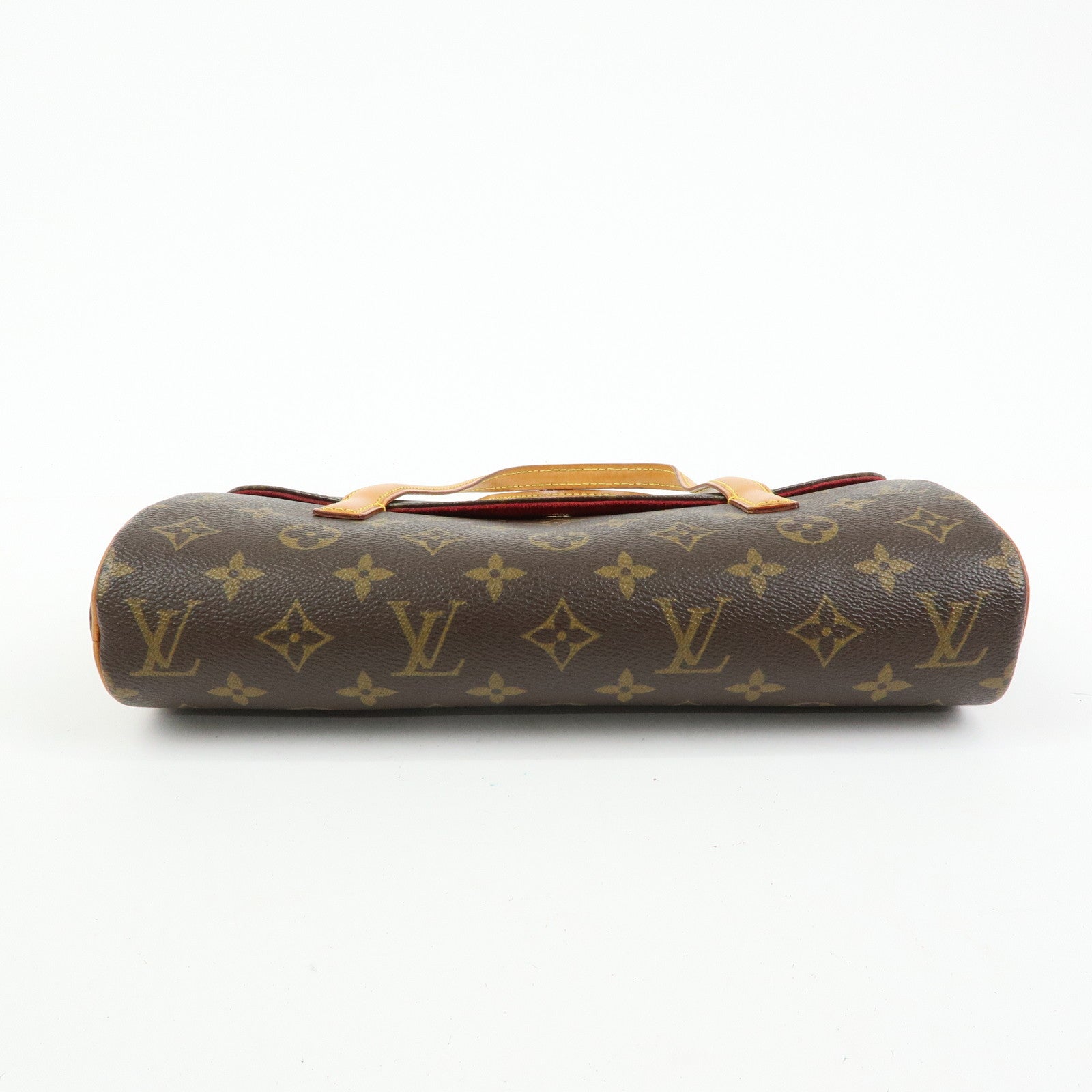 Louis Vuitton Monogram Sonatine Hand Bag Brown M51902