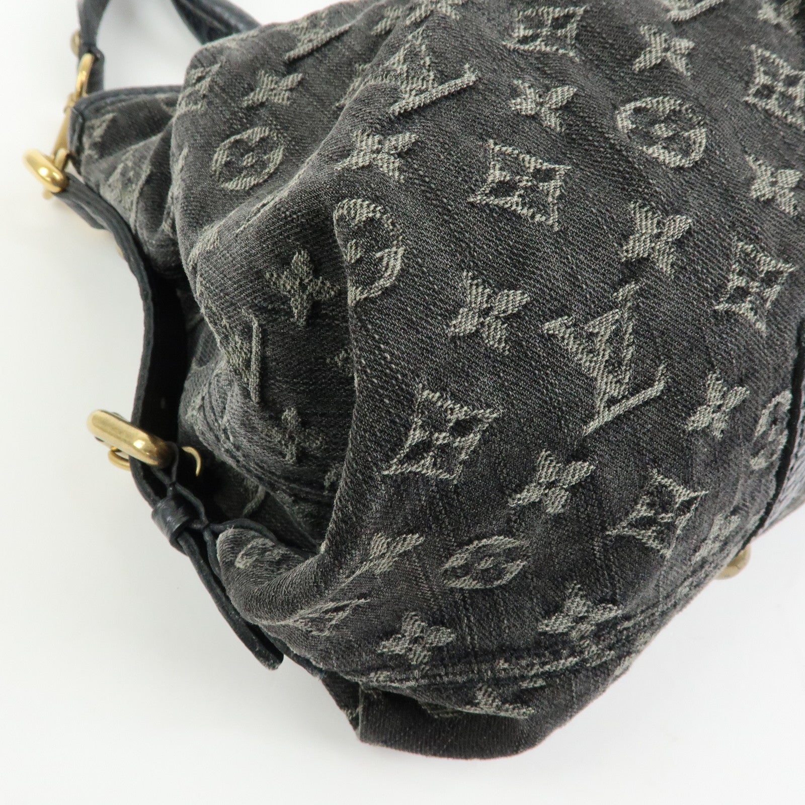 Louis Vuitton Monogram Denim Neo Cabby MM 2Way Bag Noir M95351