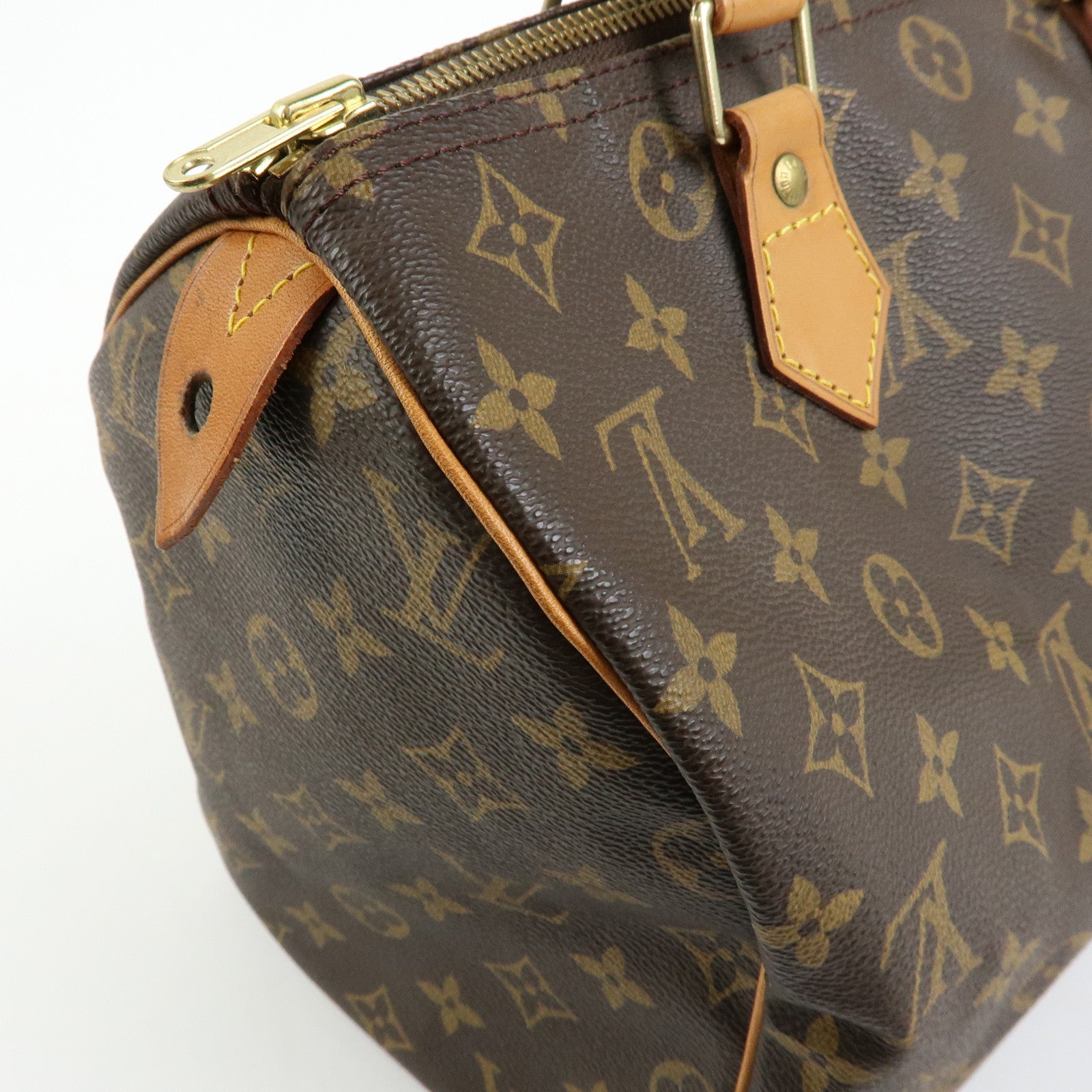 Louis Vuitton Monogram Speedy 30 Boston Bag Hand Bag Brown M41526