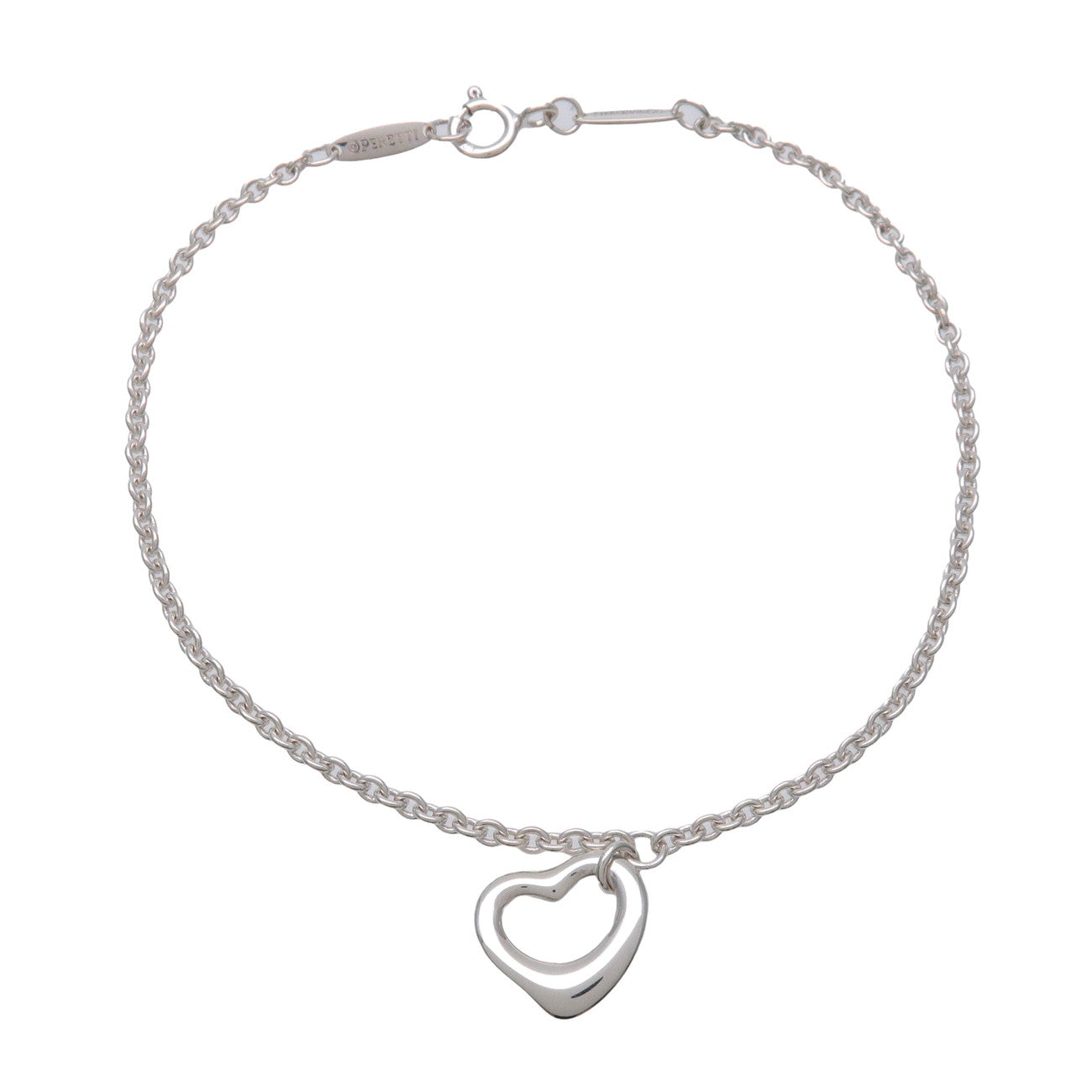 Tiffany & Co Open Heart Bracelet SV925 Silver