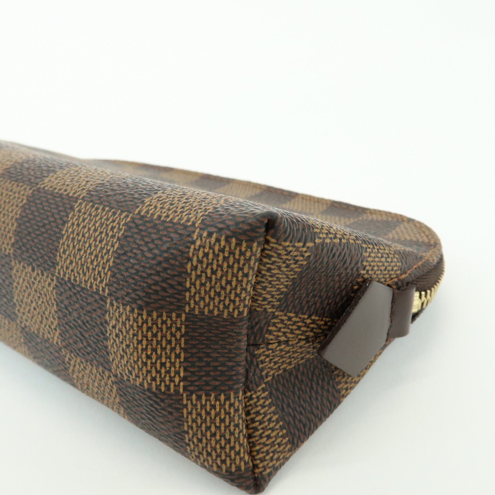 Louis Vuitton Damier Pochette Cosmetic PM Pouch Damier Ebene N47516
