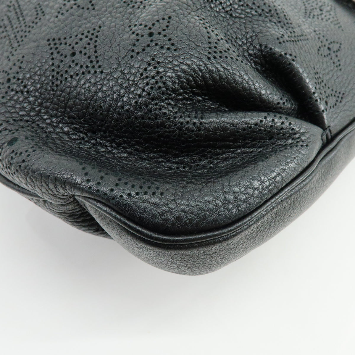 Louis Vuitton Monogram Mahina Selene PM Shoulder Bag Noir M94314