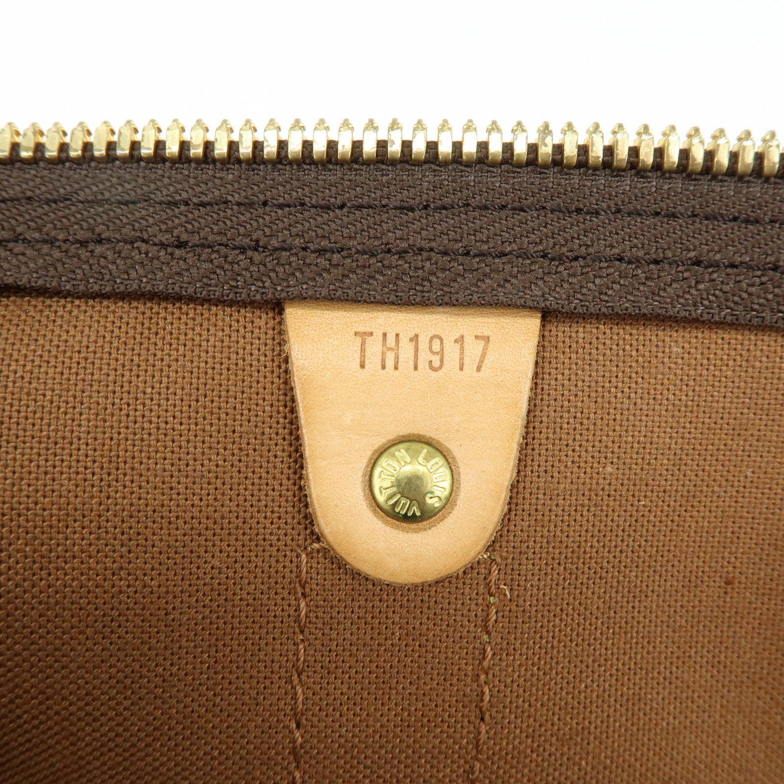 Louis Vuitton Monogram Keep All Bandouliere 55 Boston Bag Brown M41414