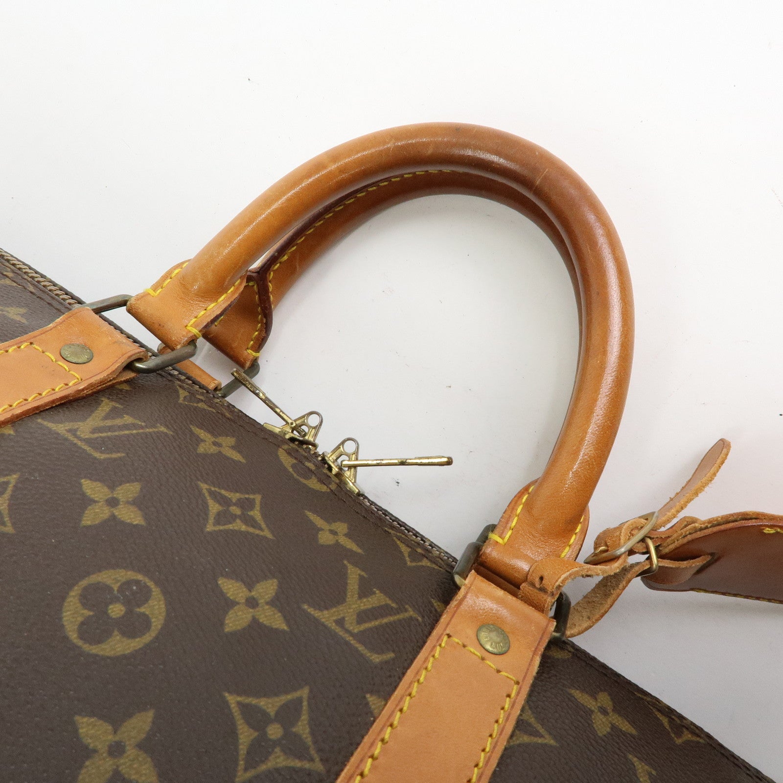 Louis Vuitton Monogram Keep All Bandouliere 50 Boston Bag M41416