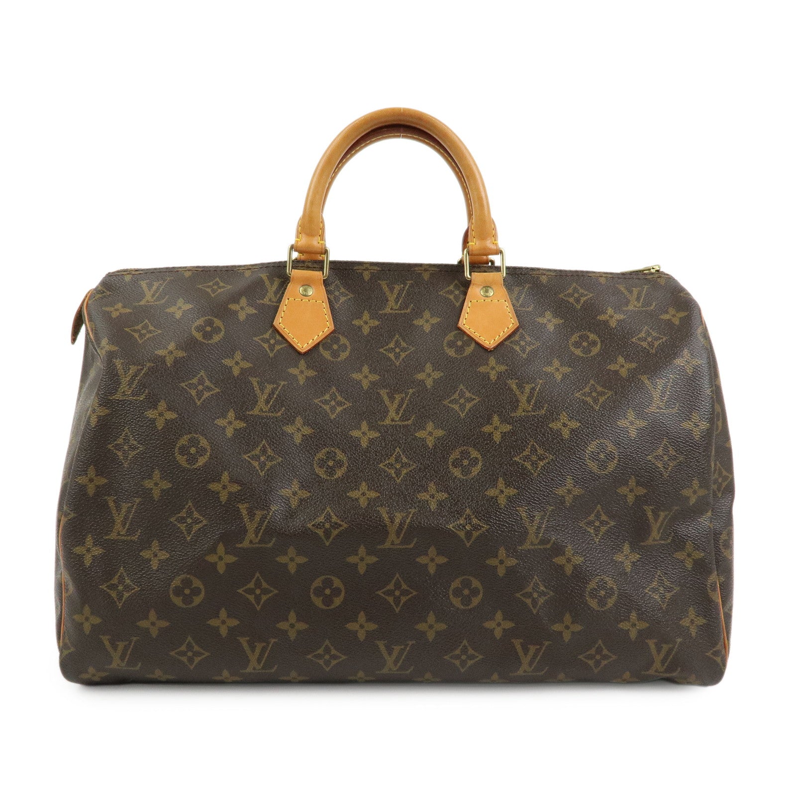 Louis Vuitton Monogram Speedy 40 Hand Bag Boston Bag Brown M41522