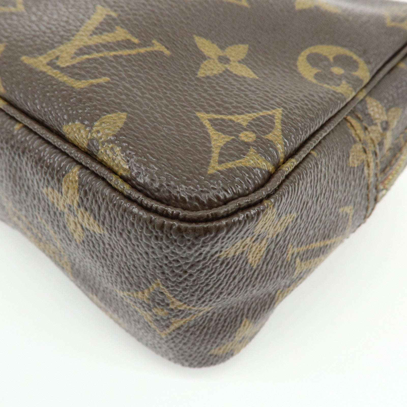 Louis Vuitton Monogram Canavs Trousse Toilette 18 Pouch Brown