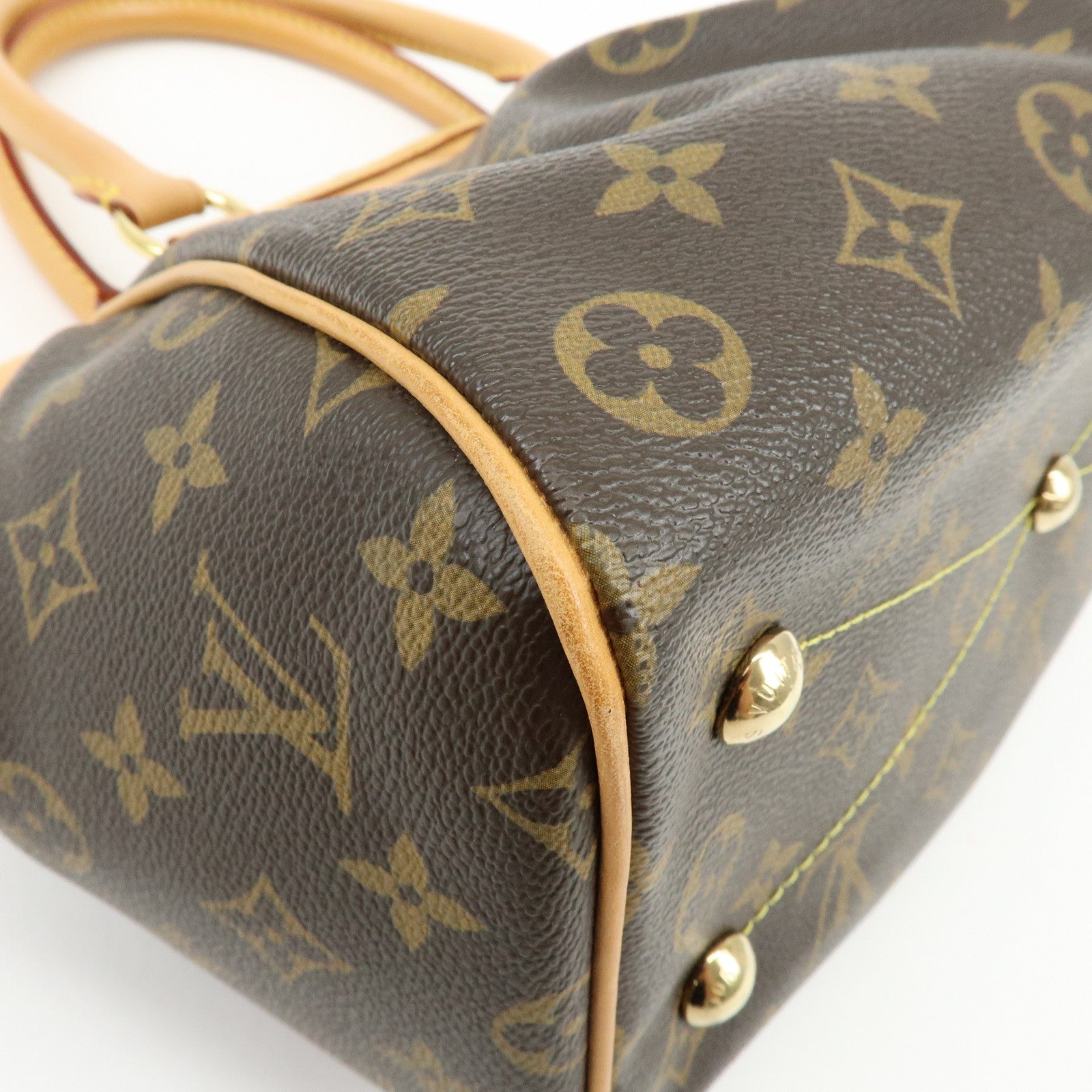 Louis Vuitton Monogram Canvas Tivoli PM Hand Bag Brown M40143