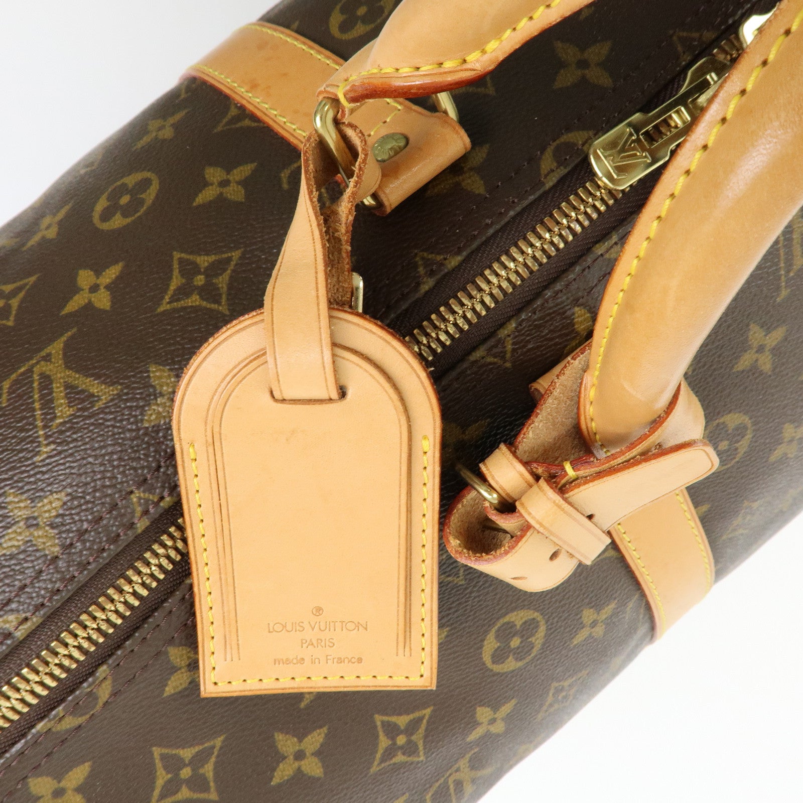 Louis Vuitton Keep All Bandouliere 55 Boston Bag Hand Bag Brown M41414