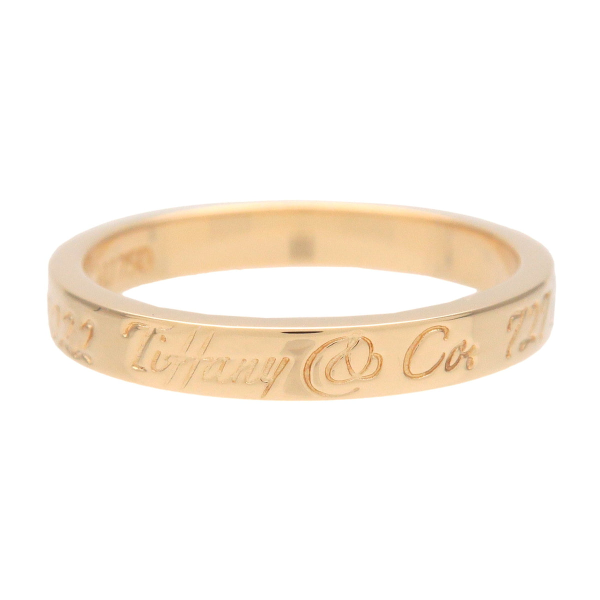 Tiffany & Co  Notes Narrow New York Ring K18 750YG Yellow Gold US5