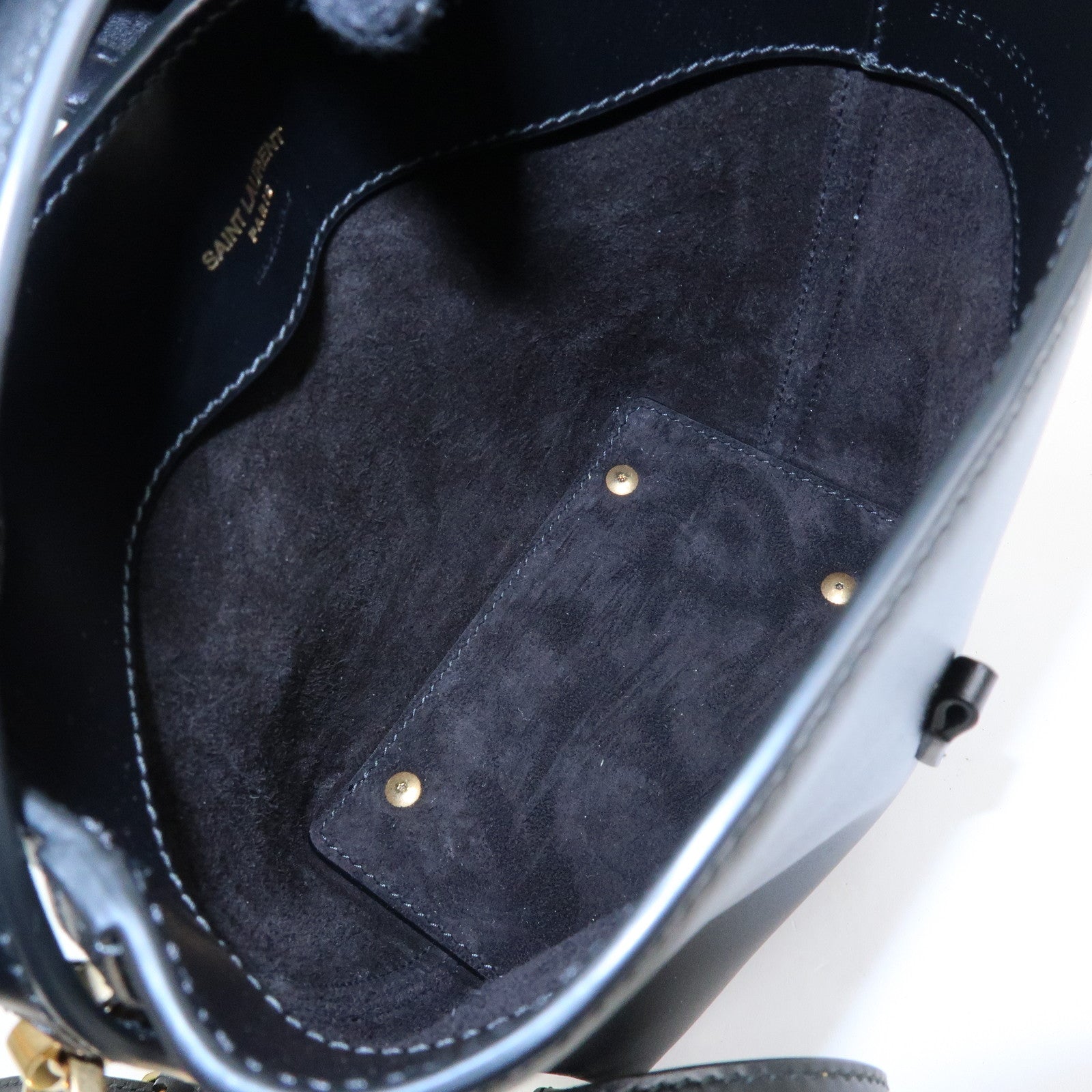 SAINT LAURENT PARIS Cassandra LE 37 Calf Leather 2WAY Mini Bucket Bag