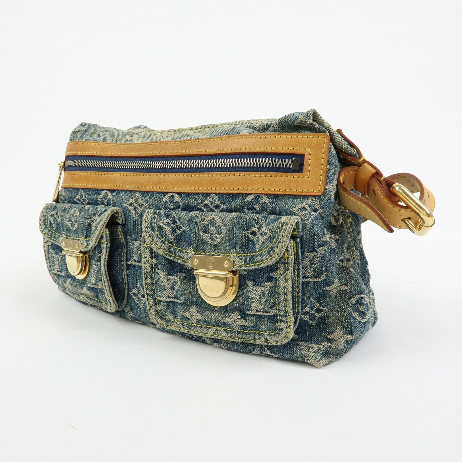 Louis Vuitton Monogram Denim Baggy PM 2Way Bag Shoulder Bag M95049 Lot