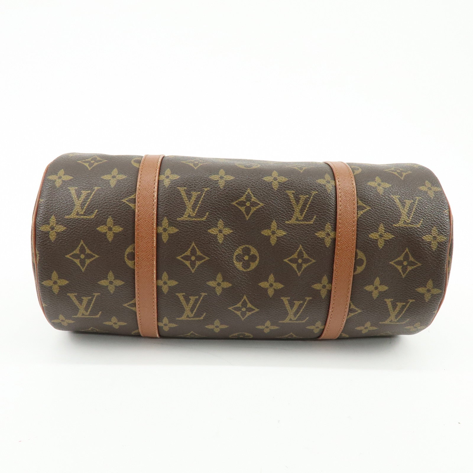 Louis Vuitton Monogram Papillon 30 Hand Bag Old Style Brown M51365