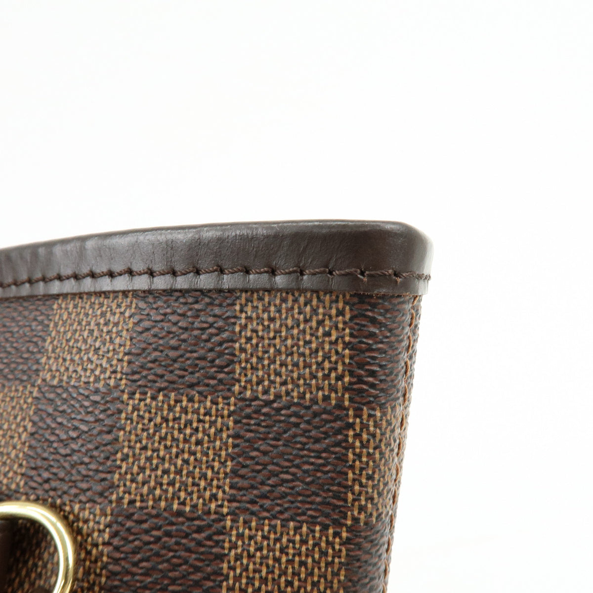 Louis Vuitton Damier Ebene Canvas Leather Neverfull MM Tote Bag N51105