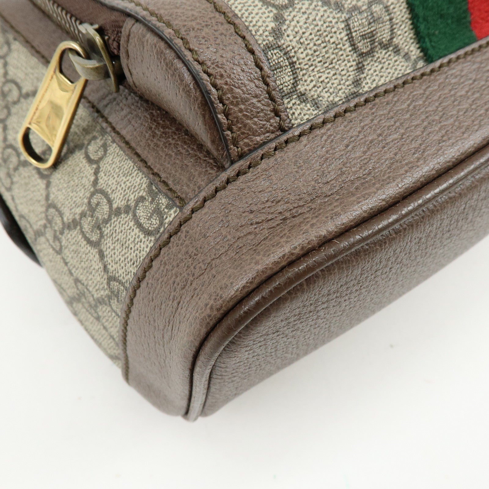 GUCCI Ophidia Sherry Double G GG Supreme Leather Backpack 547965