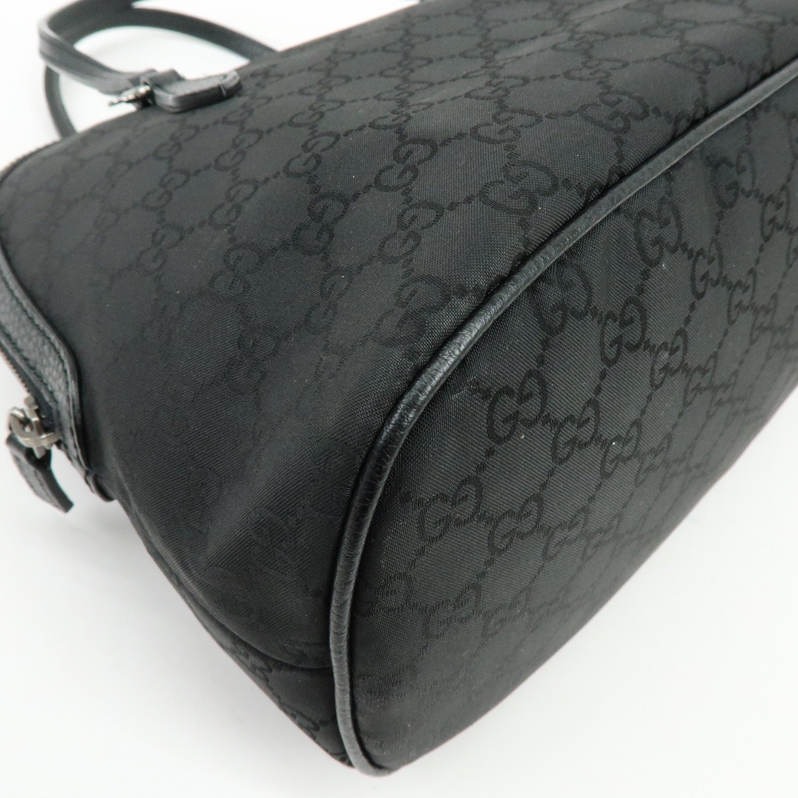 GUCCI Interlocking G GG Nylon 2Way Bag Hand Bag Shoulder Bag 420023
