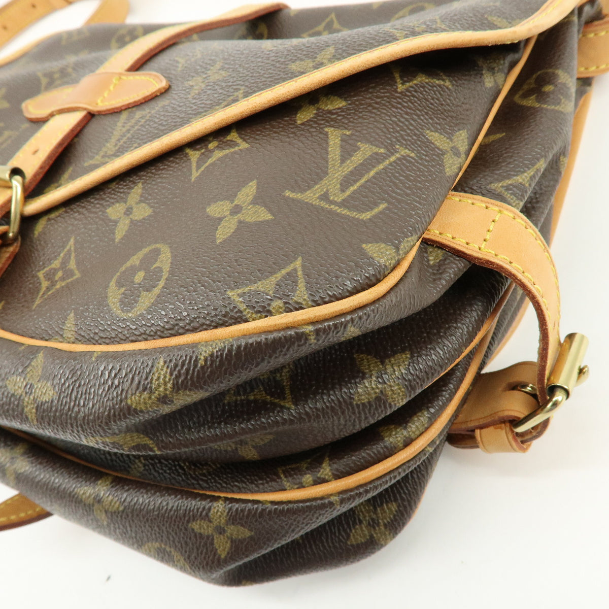 Louis Vuitton Monogram Saumur 30 Canvas Shoulder Bag Brown M42256