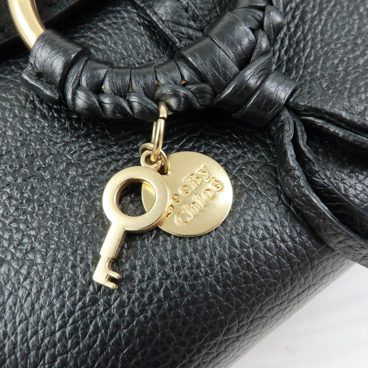 Chloe See By Chloe Joan Suede Leather 2Way Bag Shoulder Bag Black