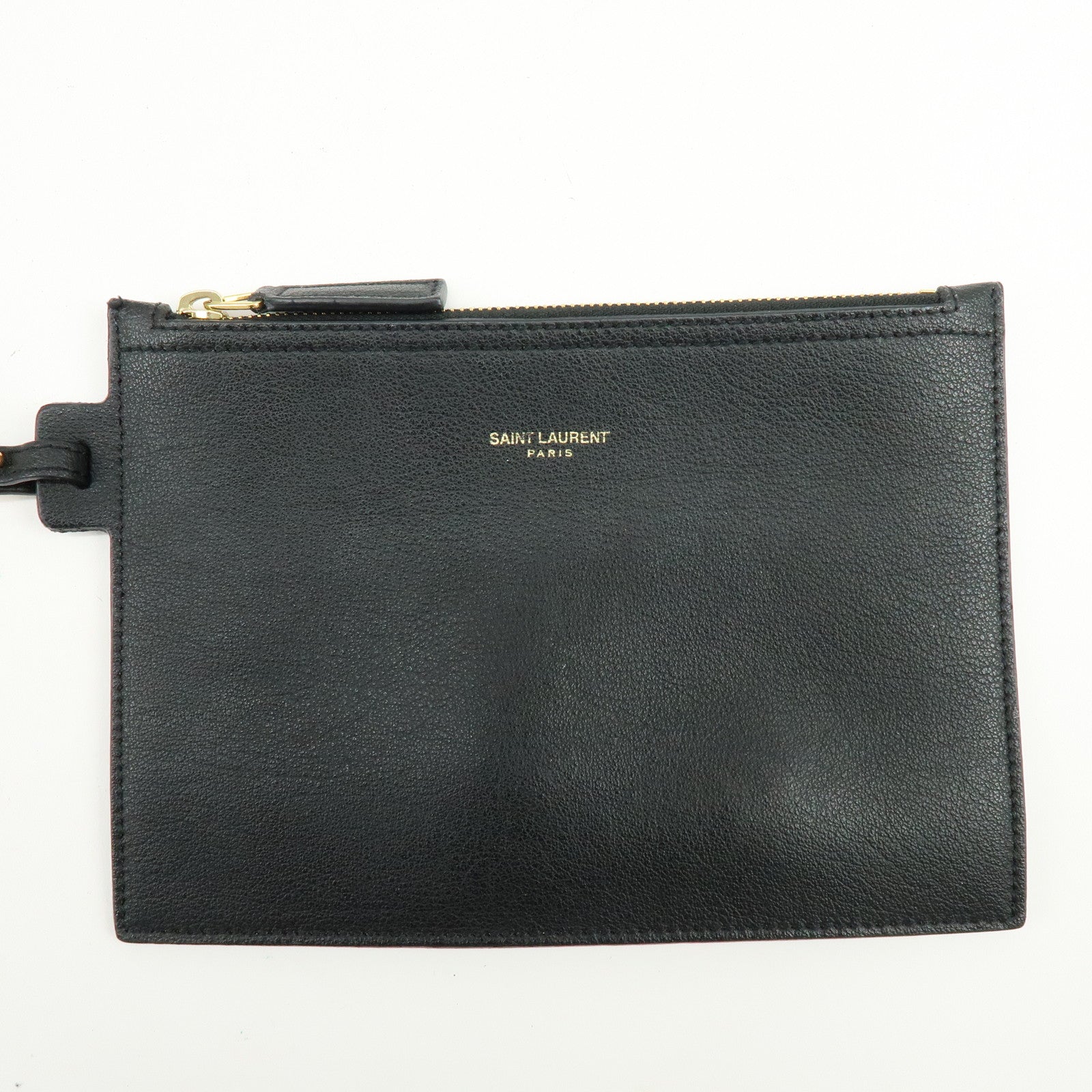 SAINT LAURENT PARIS Cassandra Leather Tote Bag Shoulder Bag Black