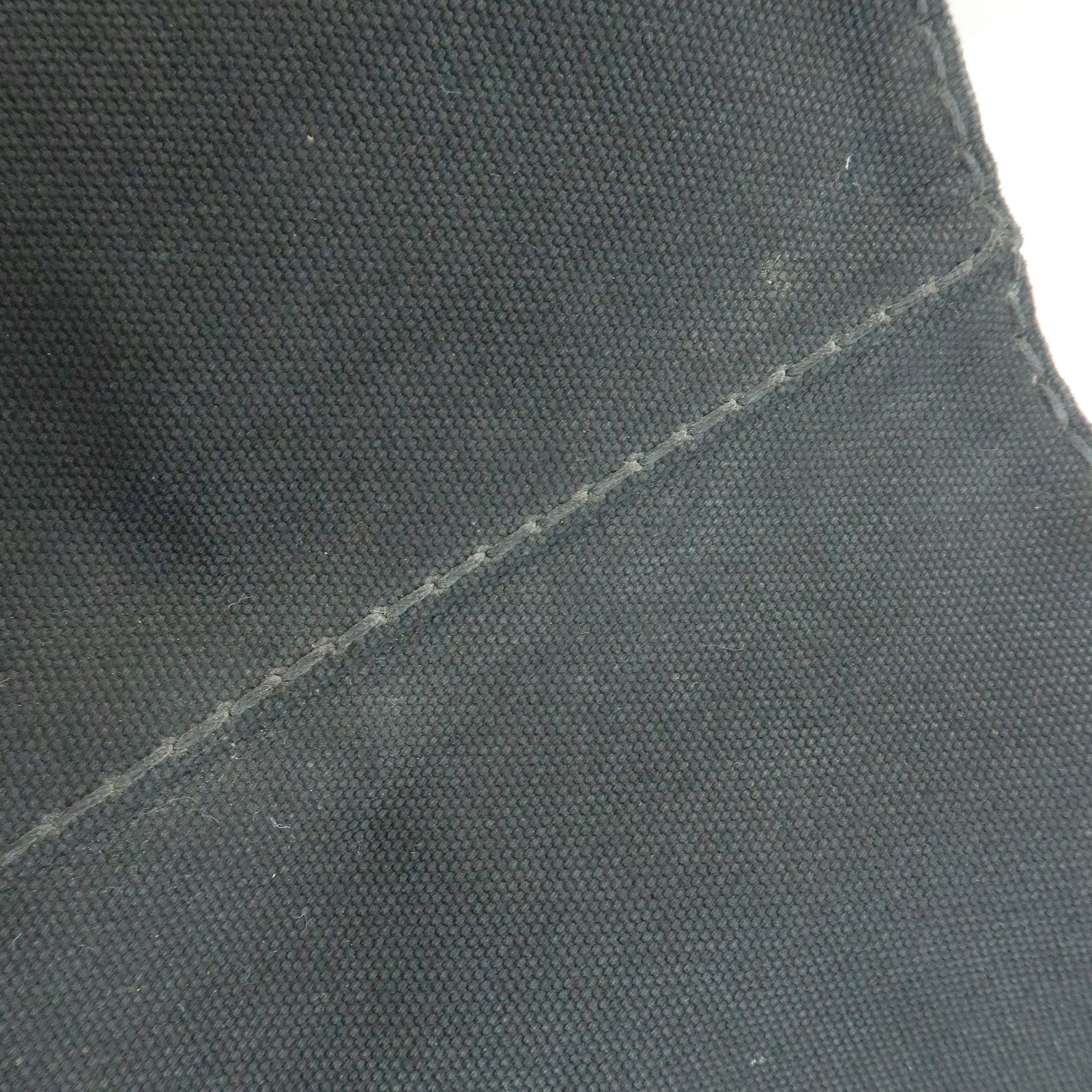 PRADA Triangle Logo Canapa Large Canvas Tote Bag Black B1872B