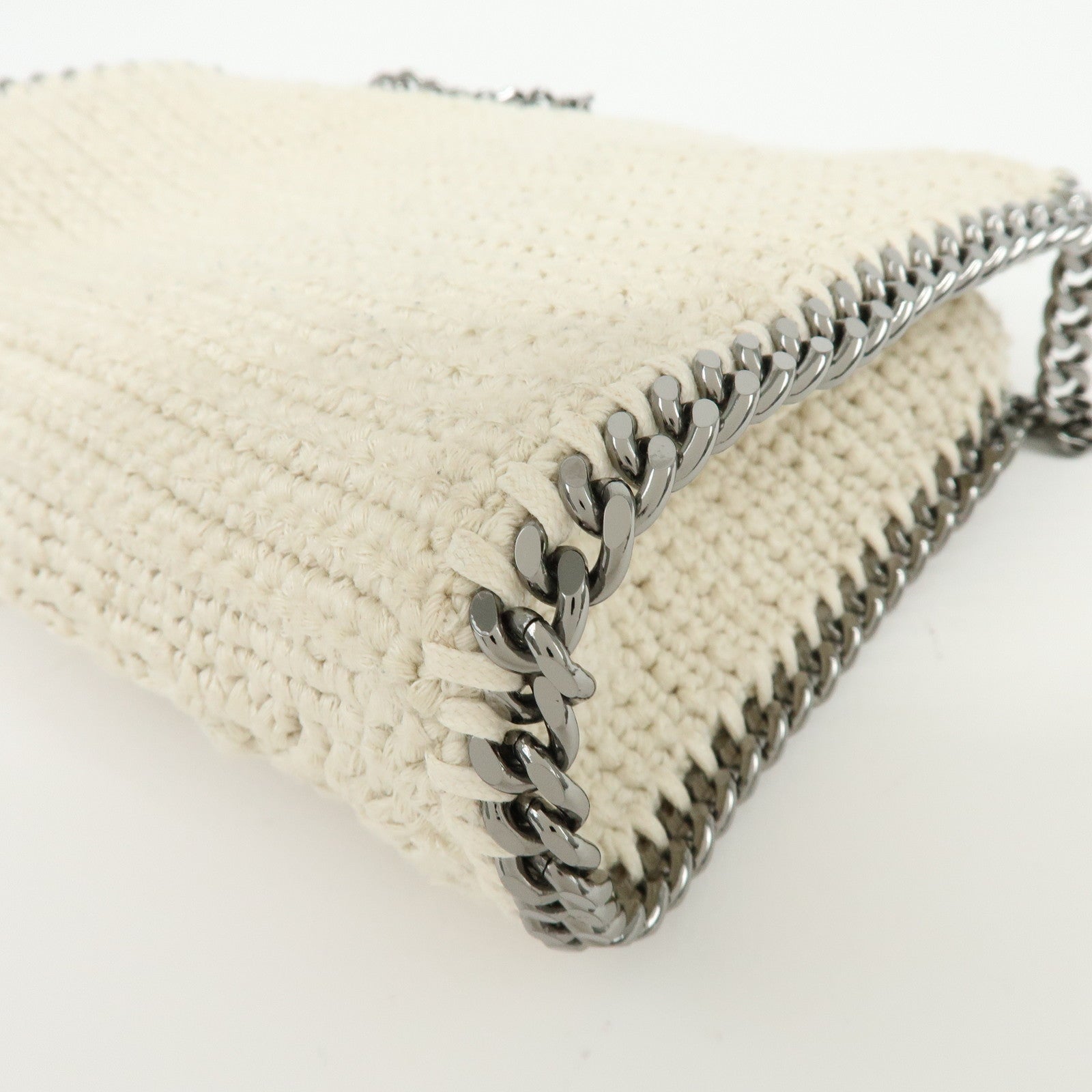 STELLA MCCARTNEY Falabella Canvas Crochet 2Way Hand Bag 391698
