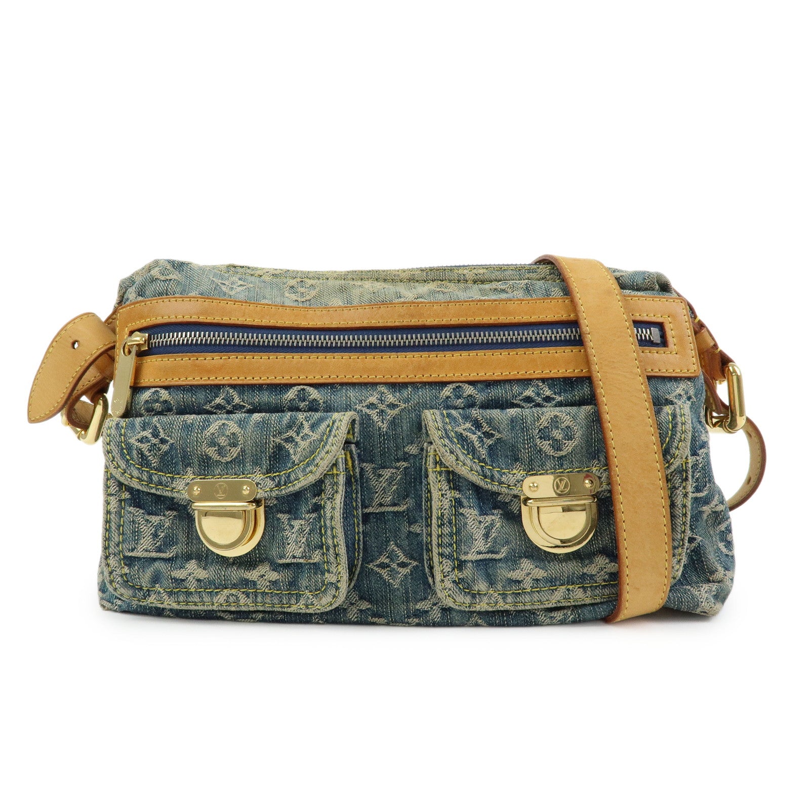 Louis Vuitton Monogram Denim Baggy PM 2Way Bag Shoulder Bag M95049 Lot