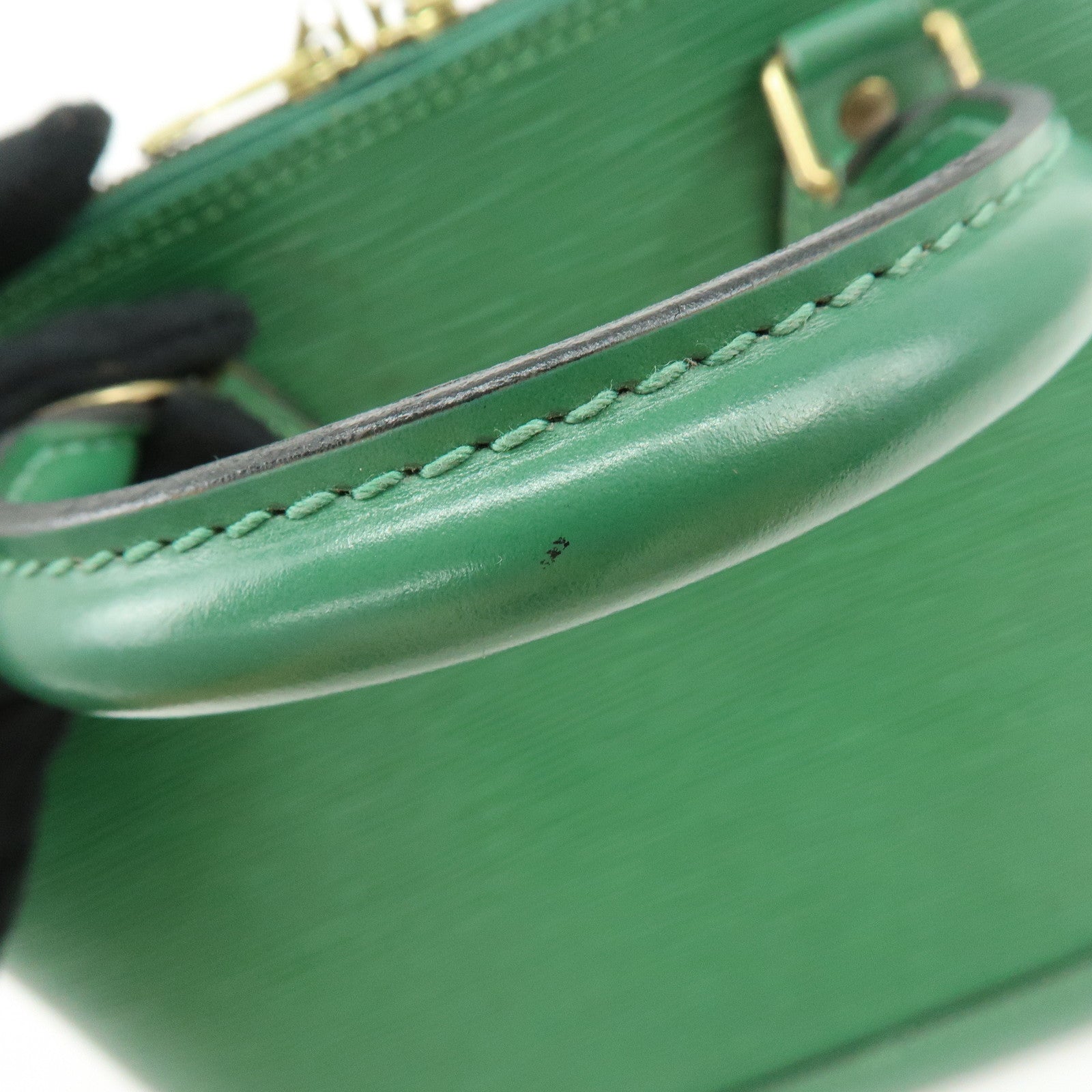 Louis Vuitton Epi Alma 2Way Bag Hand Bag Borneo Green M52144