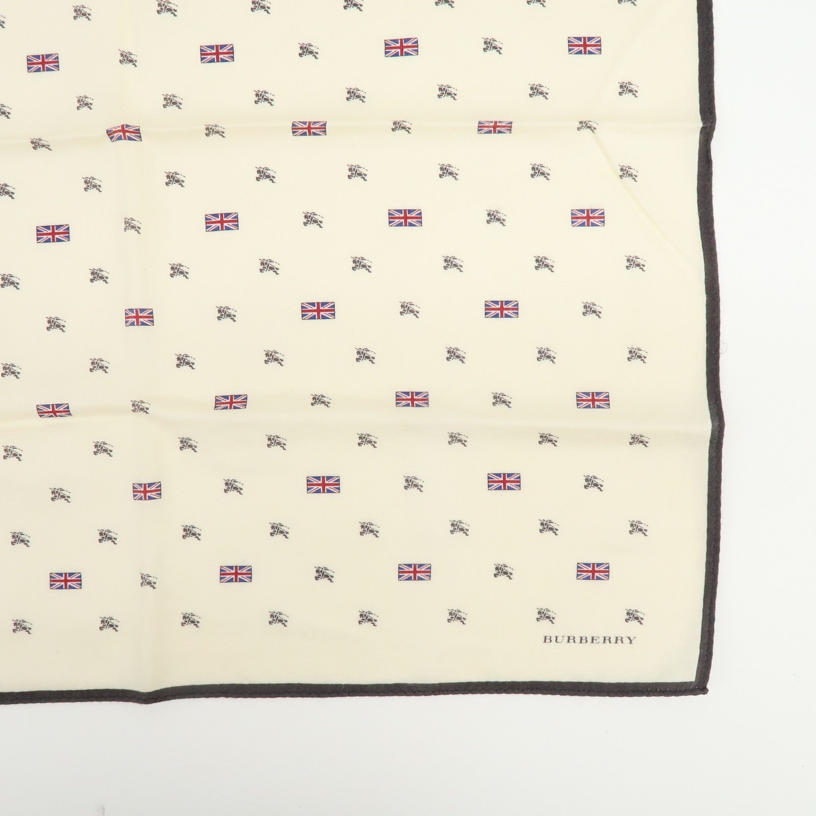 BURBERRY Lot of 3 Silk Cotton Scarf Nova Plaid Navy White Red