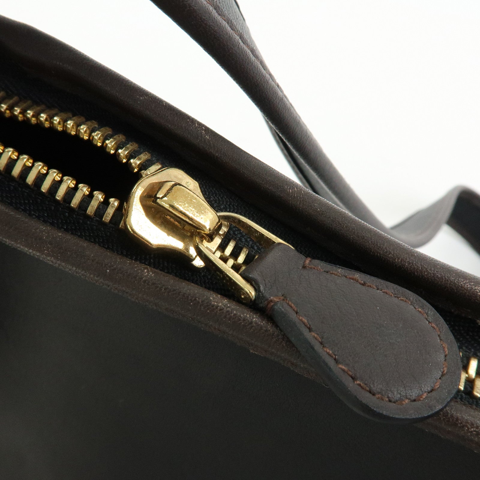 LOEWE Anagram Leather Sophia Shoulder Bag Crossbody Bag Black Brown