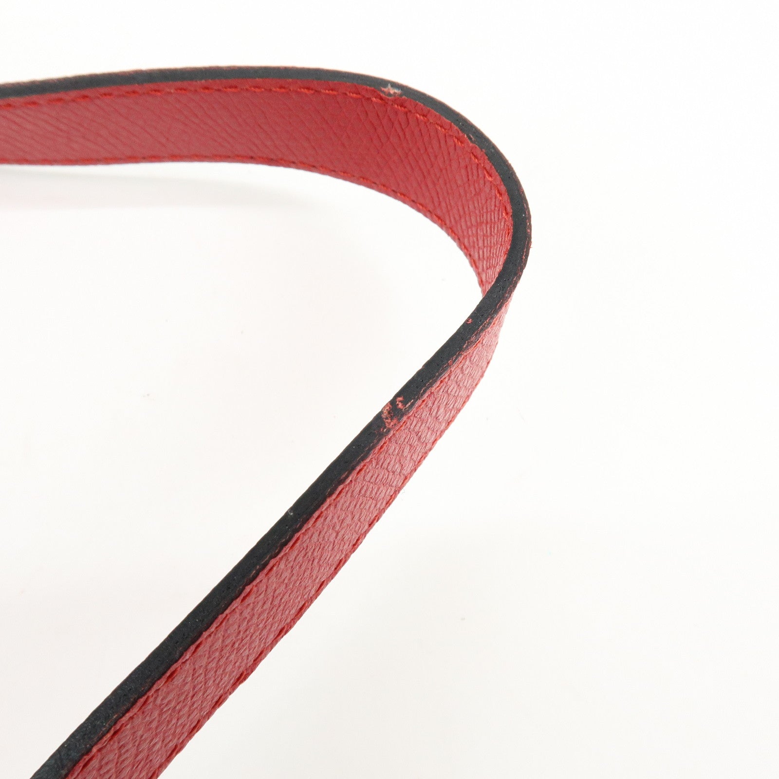 SAINT LAURENT PARIS Y-Line Leather Studs Shoulder Bag Crossbody Bag Red