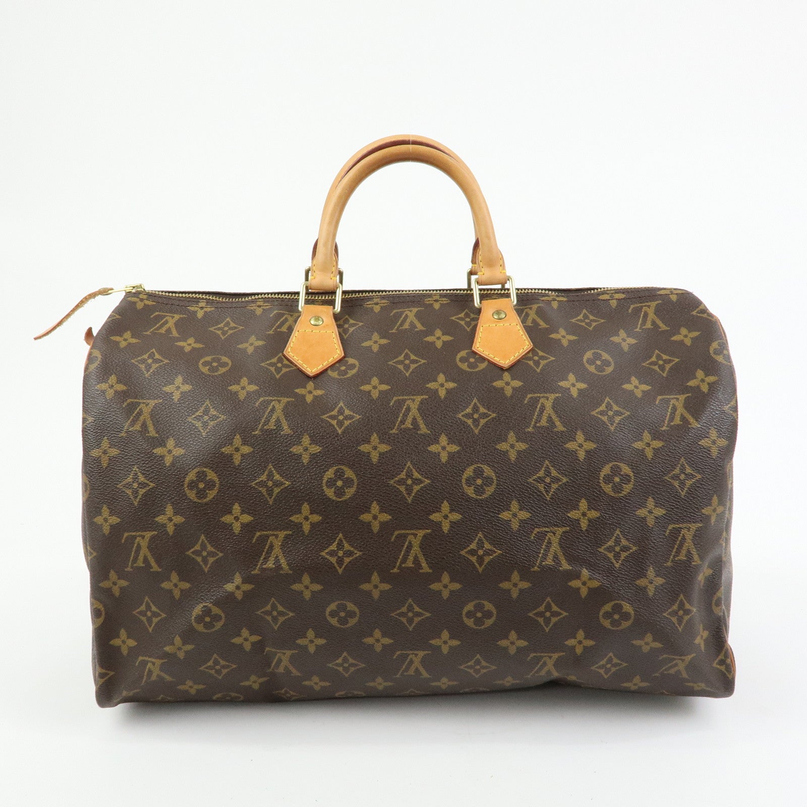 Louis Vuitton Monogram Speedy 40 Hand Bag Boston Bag Brown M41522