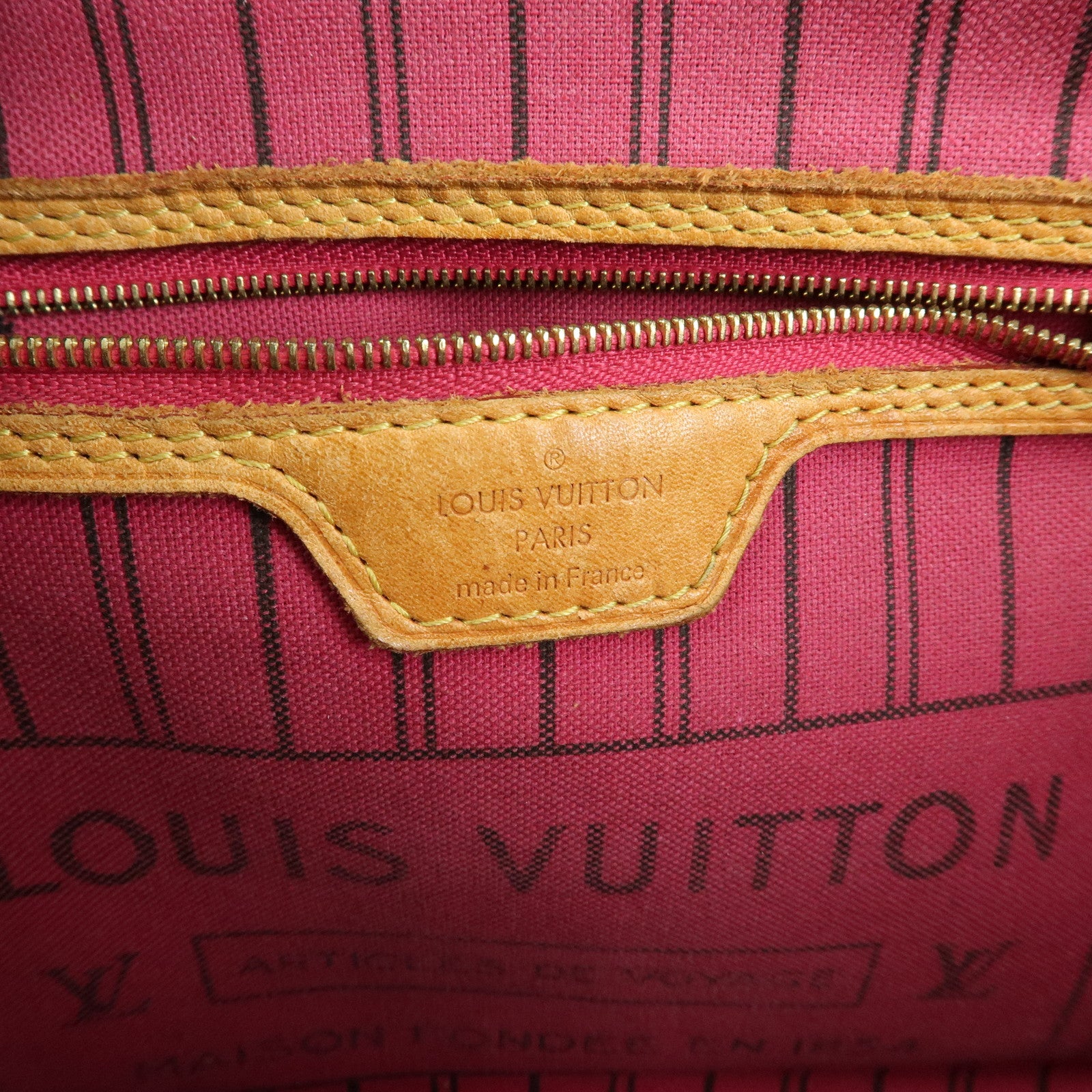 Louis Vuitton Monogram Neverfull PM Tote Bag Brown M41245