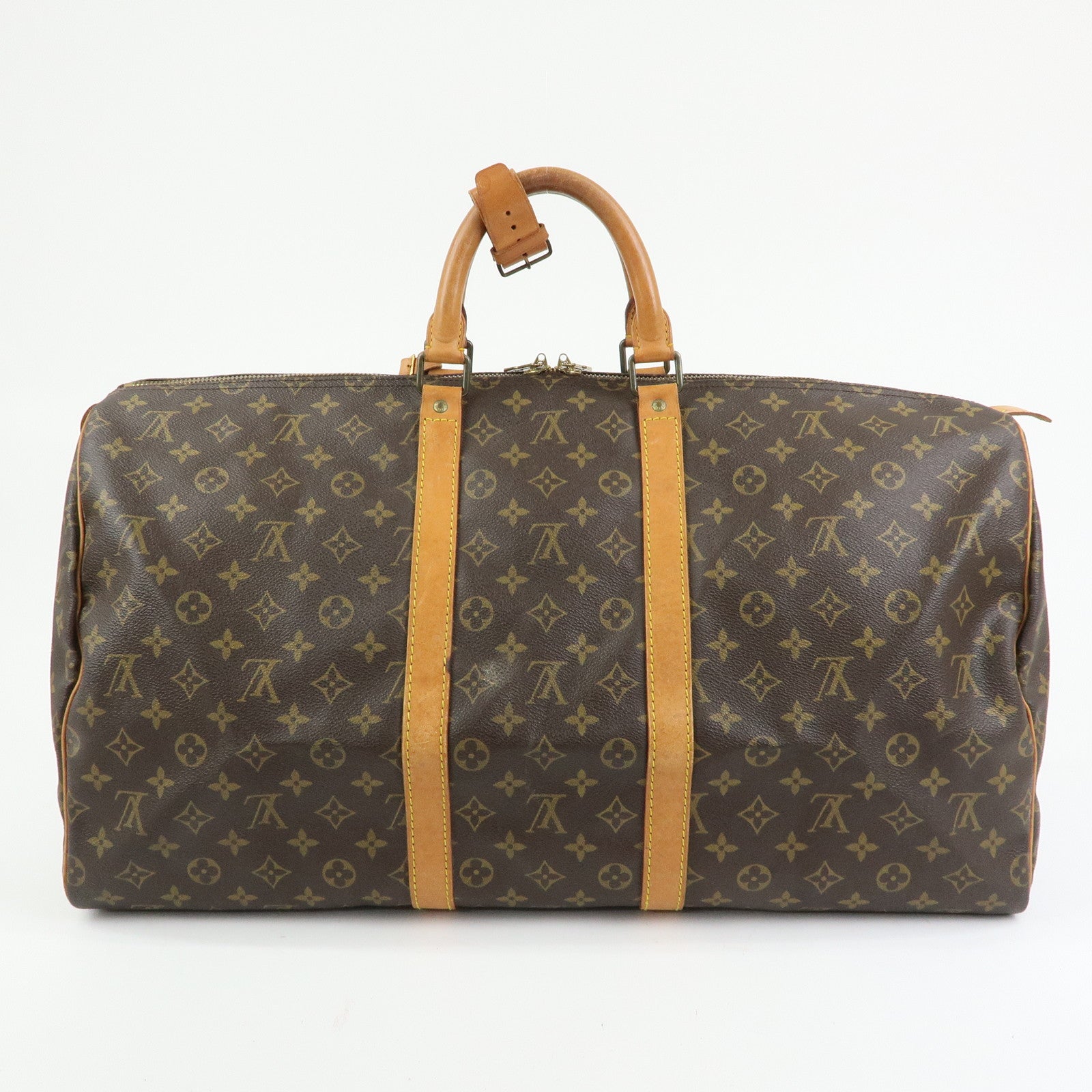 Louis Vuitton Monogram Keep All 55 Boston Bag Brown M41424