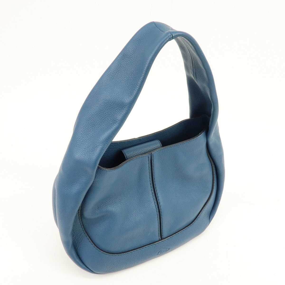 TOD'S  Hobo Leather Shoulder Bag Hand Bag Blue