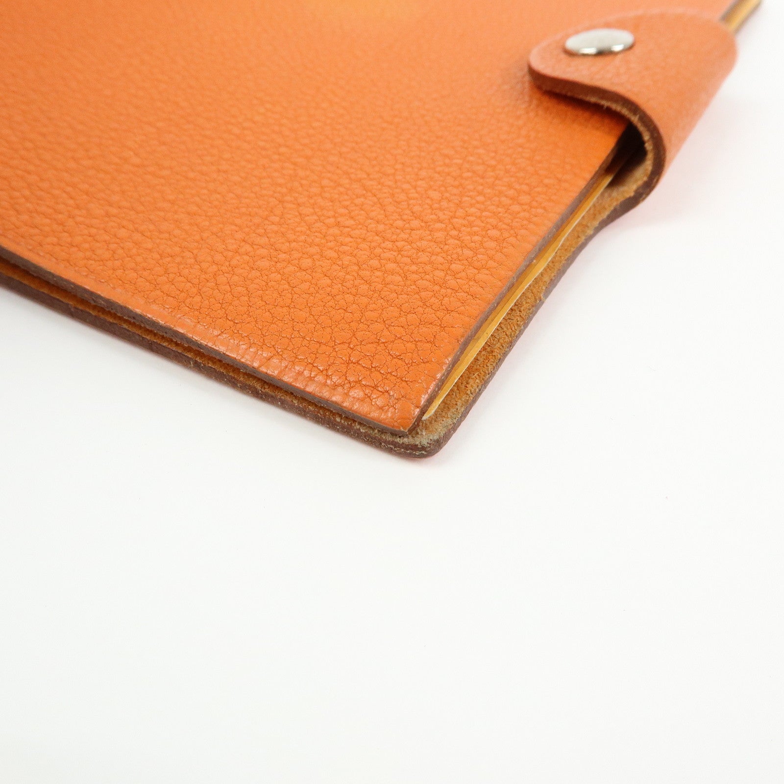 HERMES Ulysse PM Togo Leather Agenda Planner Cover ☐F Stamped