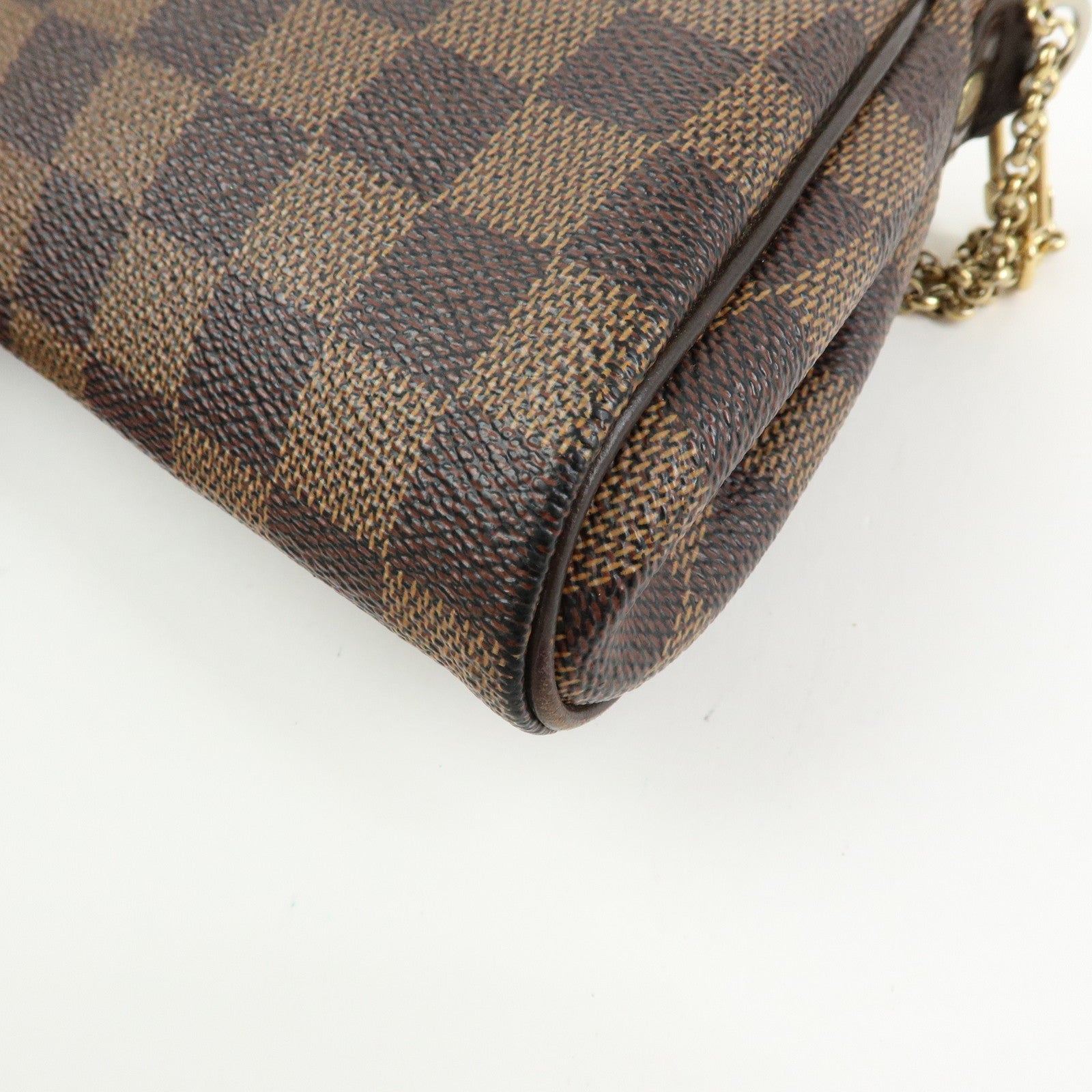Louis Vuitton Damier Ebene Eva 2Way Hand Bag Chain Shoulder Bag N55213