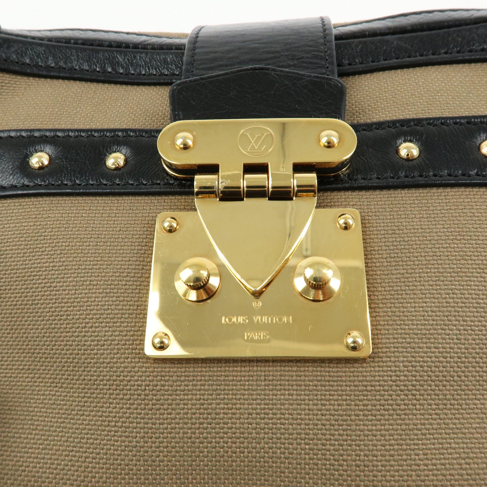 Louis Vuitton Petite Malle Soft MM Canvas Leather Shoulder Bag