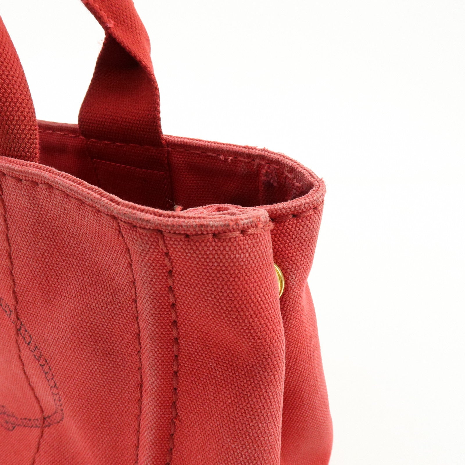 PRADA Triangle Logo Canapa Mini Canvas 2Way Hand Shoulder Bag B2439G
