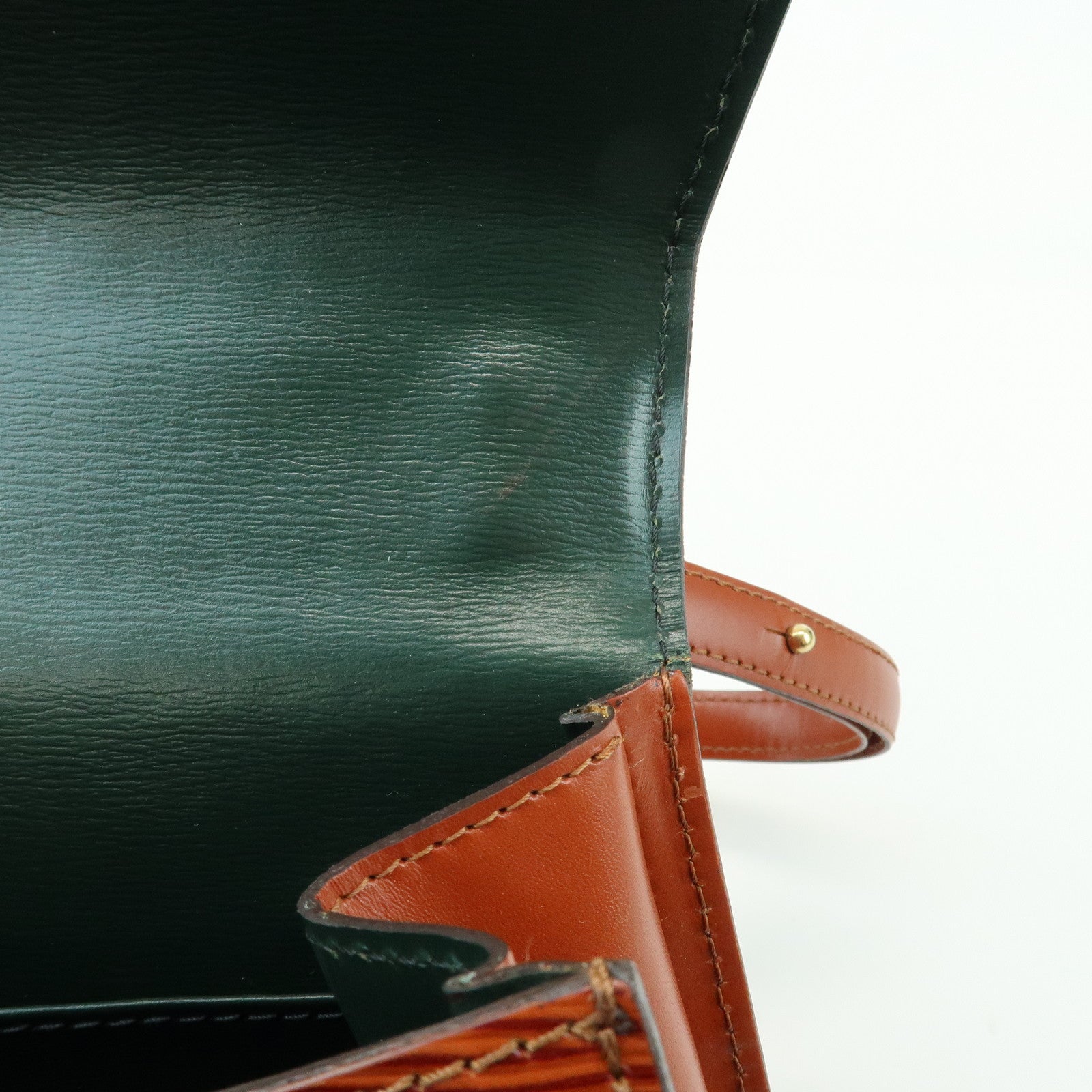 Louis Vuitton Epi Tilsitt Leather Shoulder Bag Kenya Brown M52483
