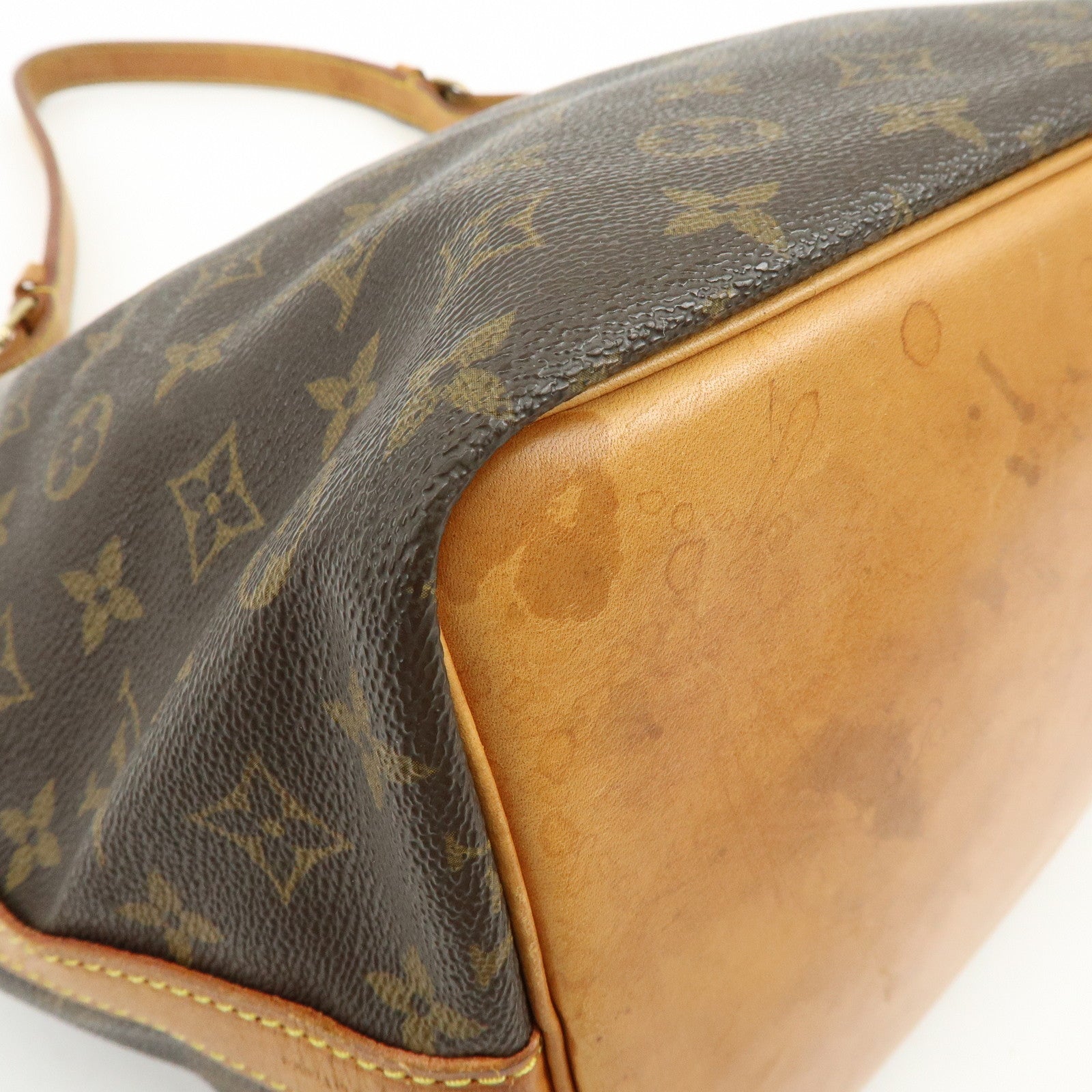 Louis Vuitton Monogram Canvas Petit Noe Shoulder Bag Brown M42226