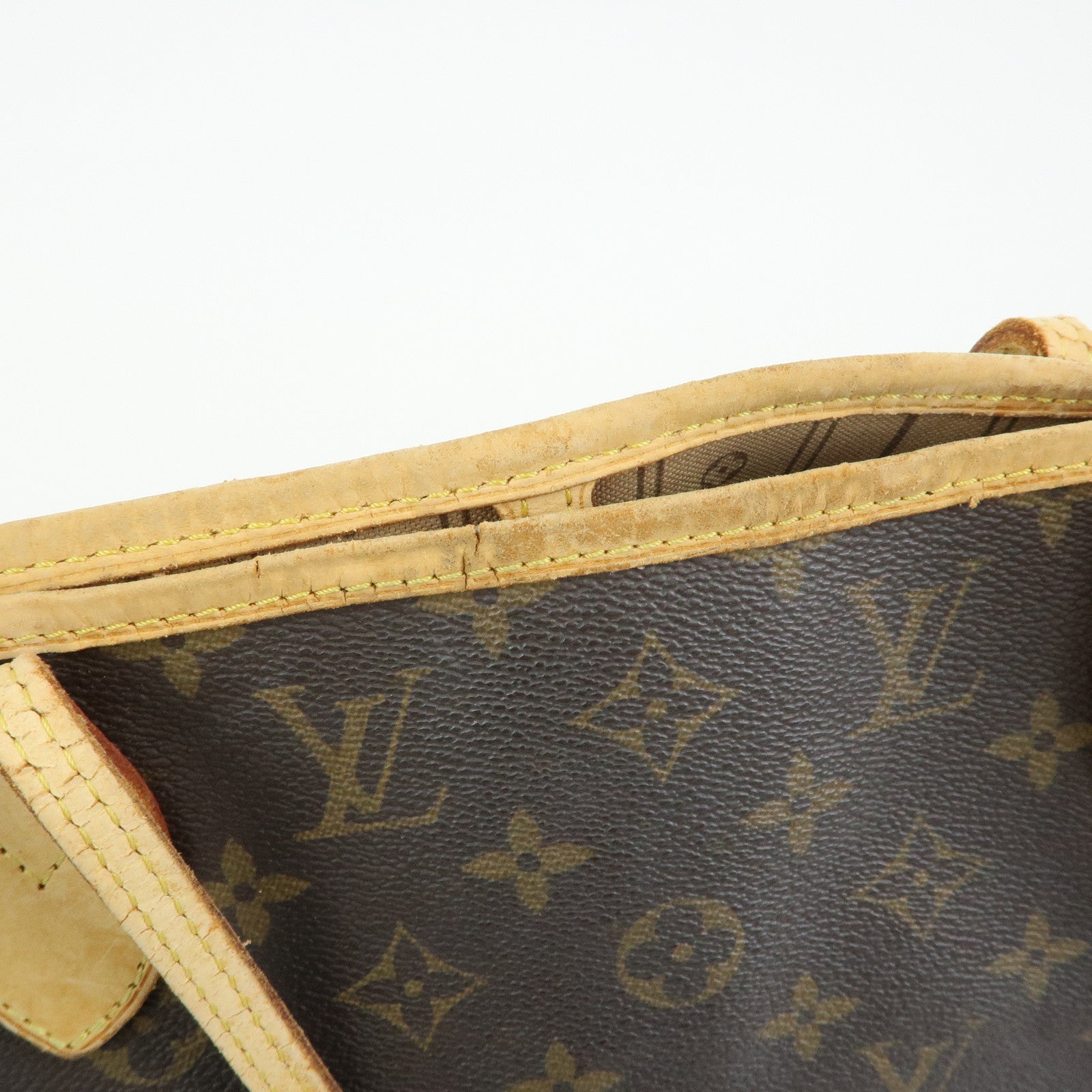 Louis Vuitton Monogram Neverfull MM Tote Shoulder Bag Brown M40156