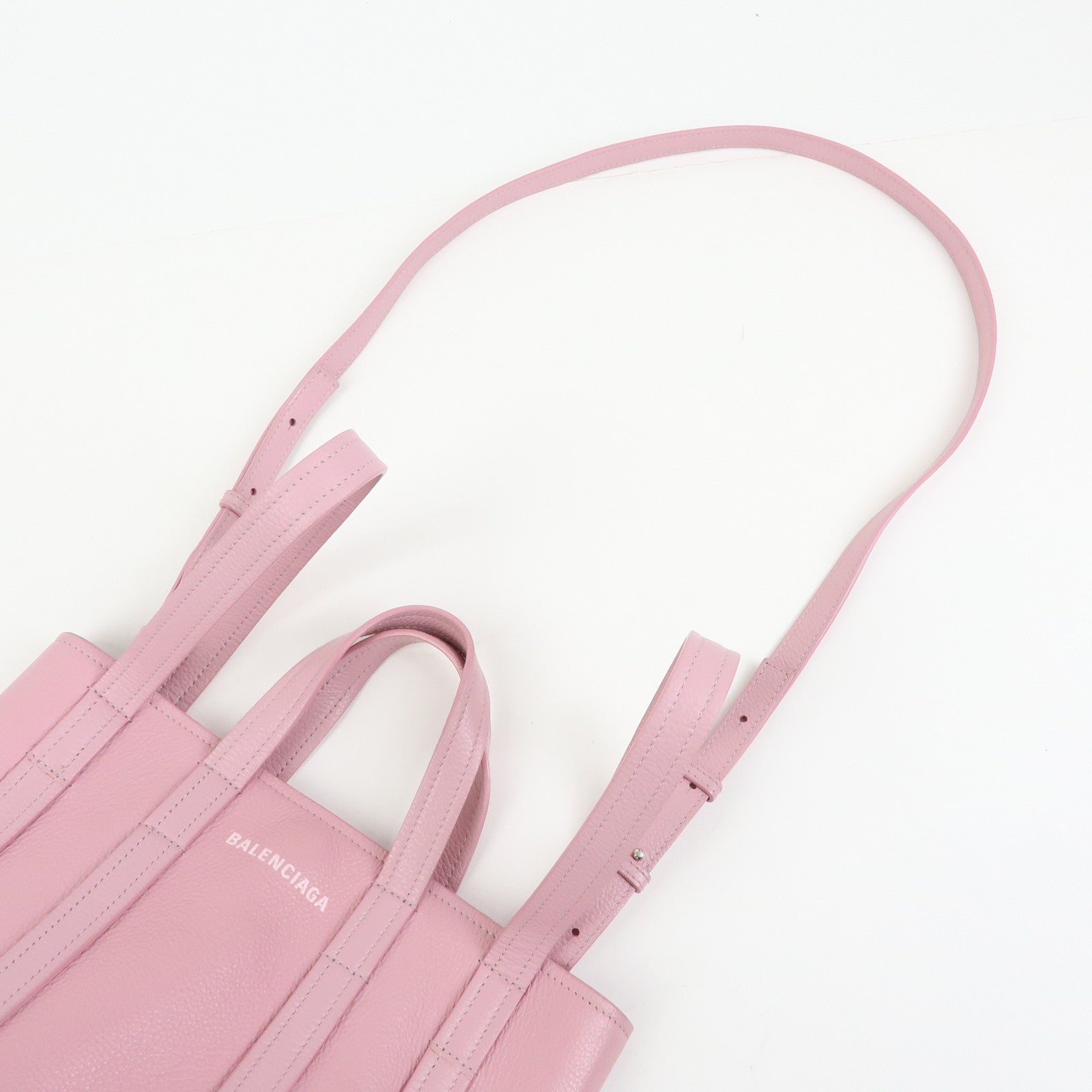 BALENCIAGA Leather EVERYDAY XS 2Way bag Hand Bag Shoulder Bag Pink