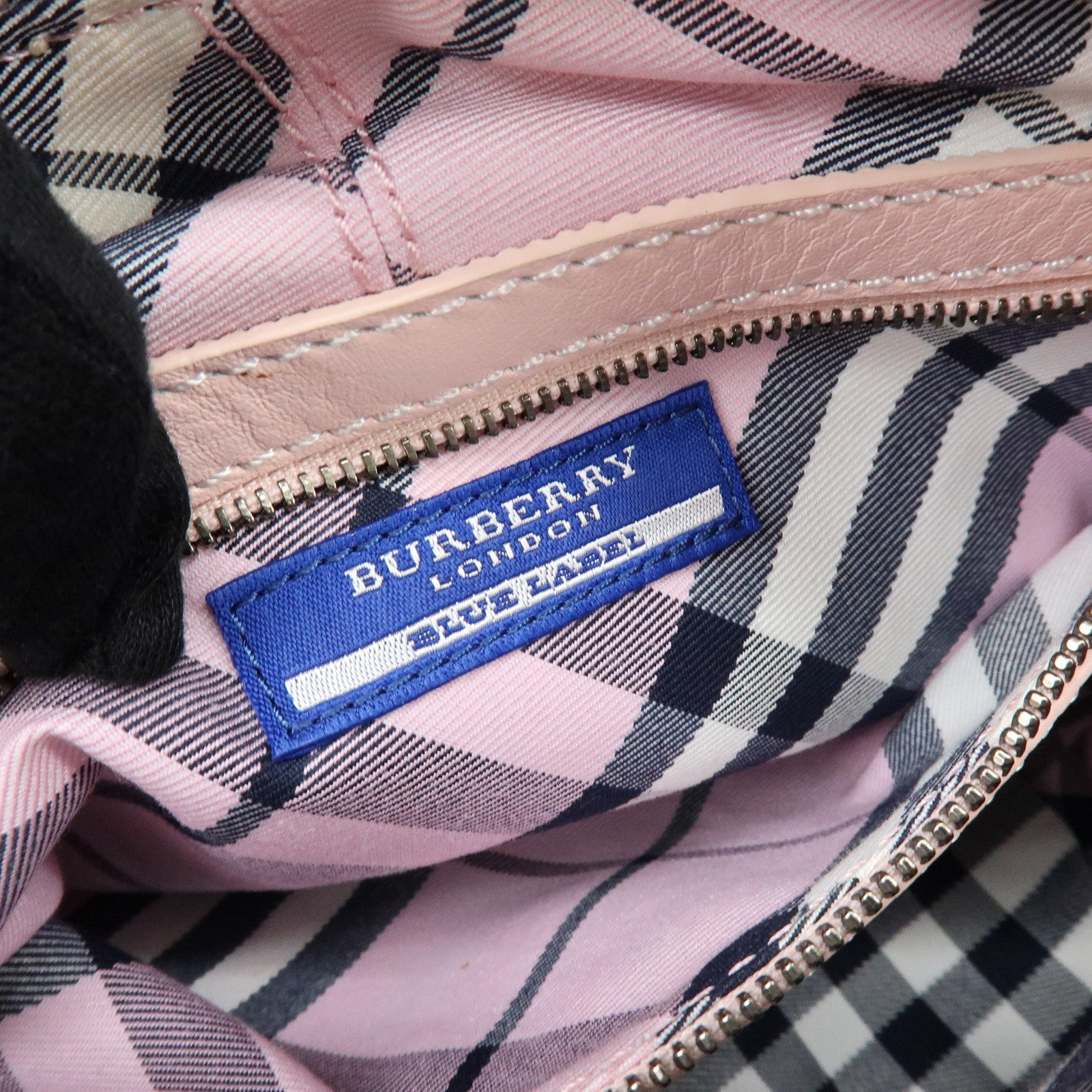 BURBERRY Blue Label Reversible Canvas Leather Shoulder Crossbody Bag