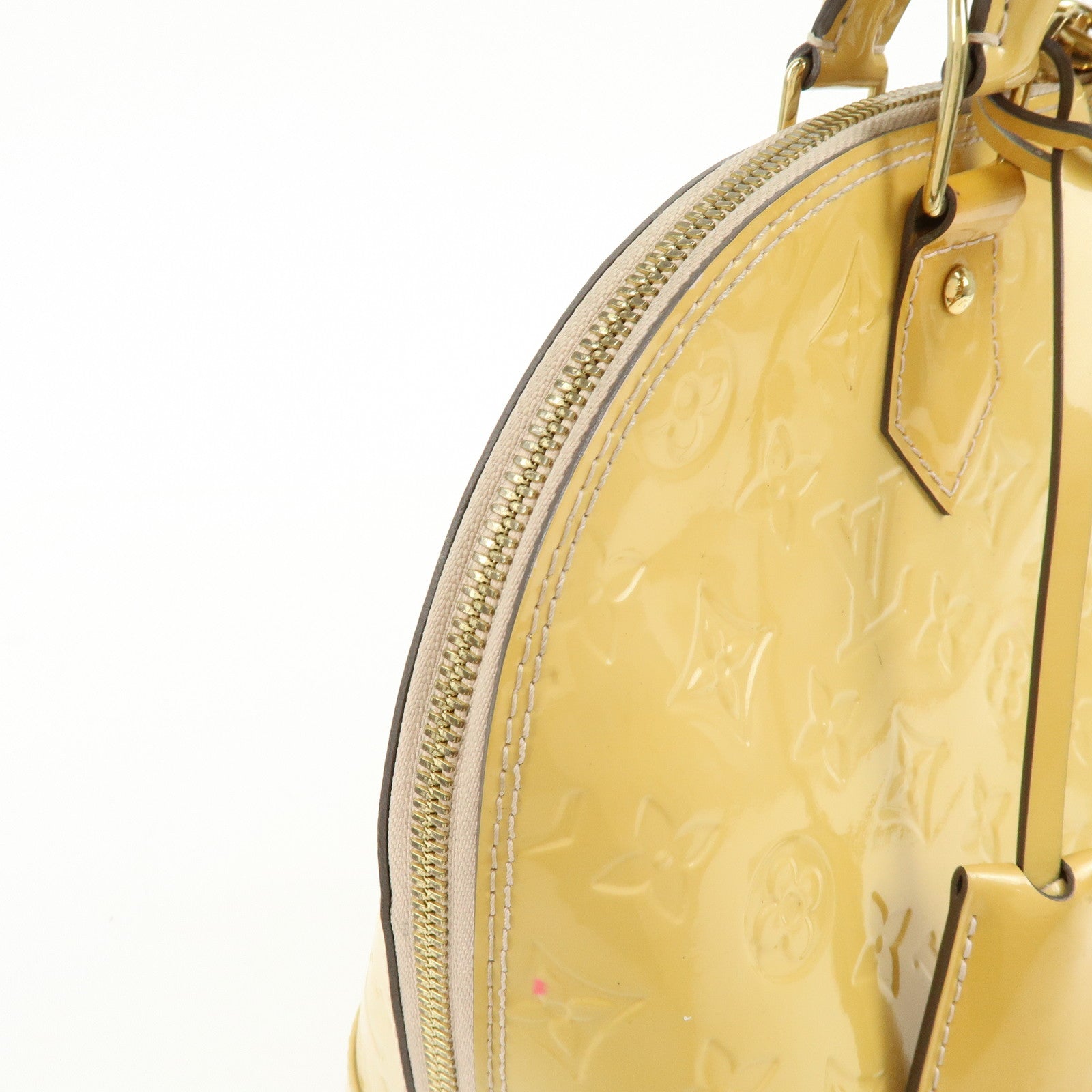 Louis Vuitton Monogram Vernis Alma PM Hand Bag Rose Florentins M91614
