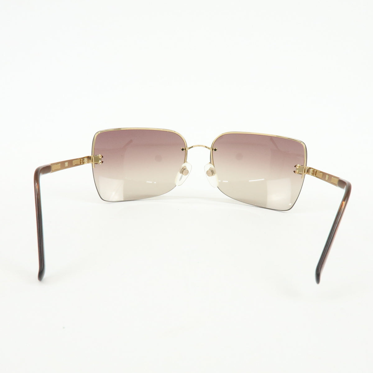 CHANEL Plastic Sunglasses AC1755967 65 □16 120 Brown Gold