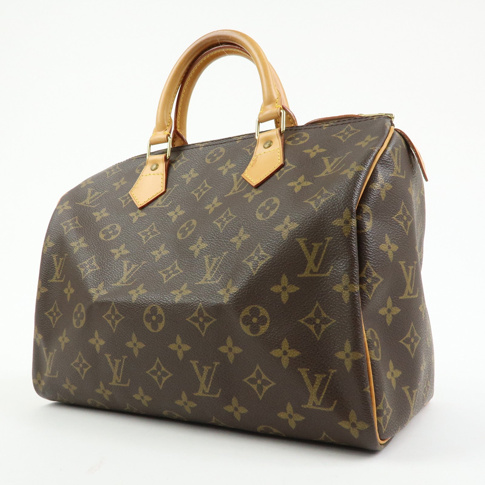 Louis Vuitton Monogram Speedy 30 Boston Bag Hand Bag Brown M41526