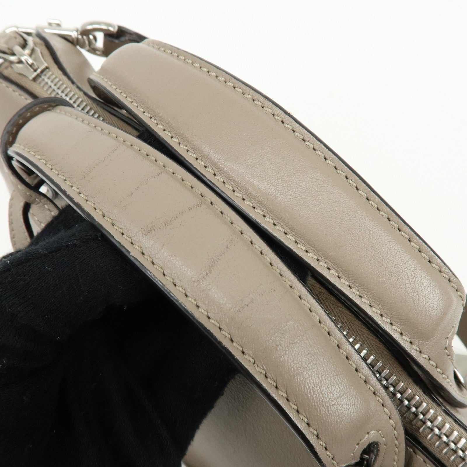 FENDI By The Way Calf Leather 2Way Bag Hand Bag Shoulder Bag 8BL146
