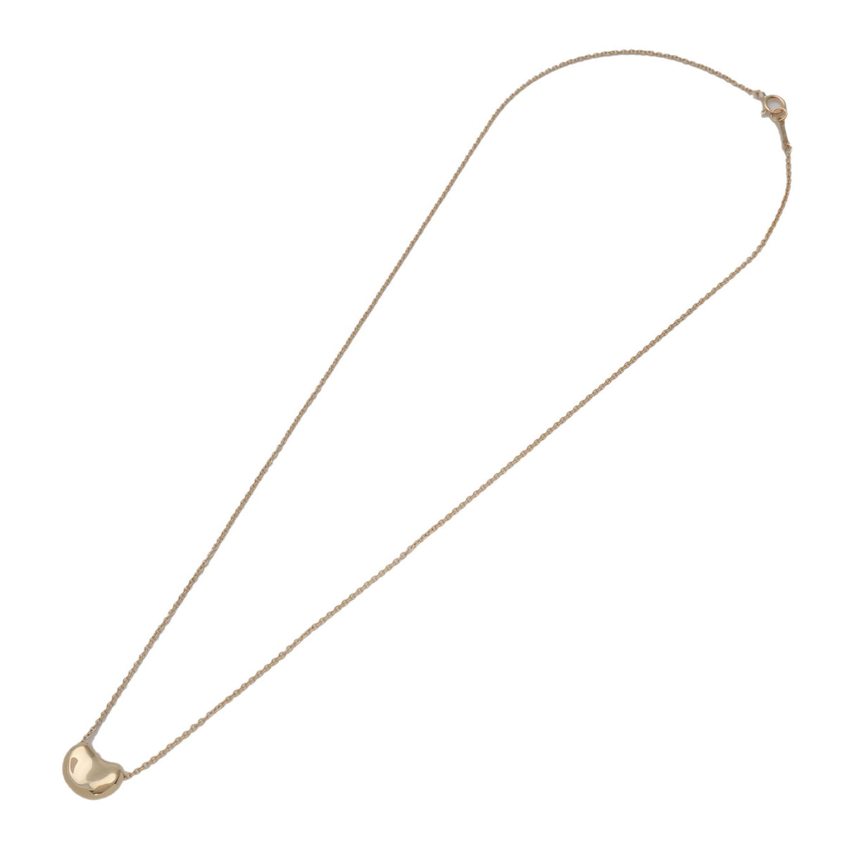 Tiffany & Co Bean Necklace Small K18 750YG Yellow Gold