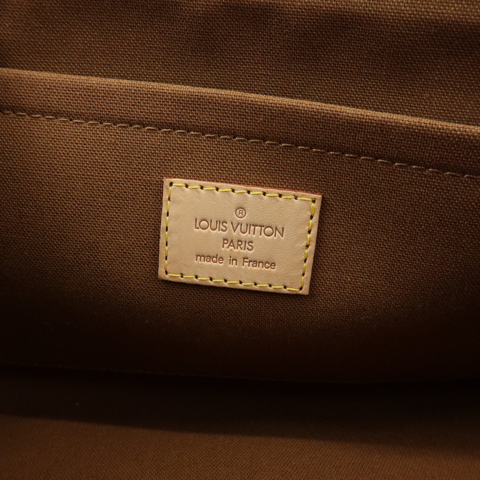 Louis Vuitton Monogram Popincourt Canvas Hand Bag Brown M40009