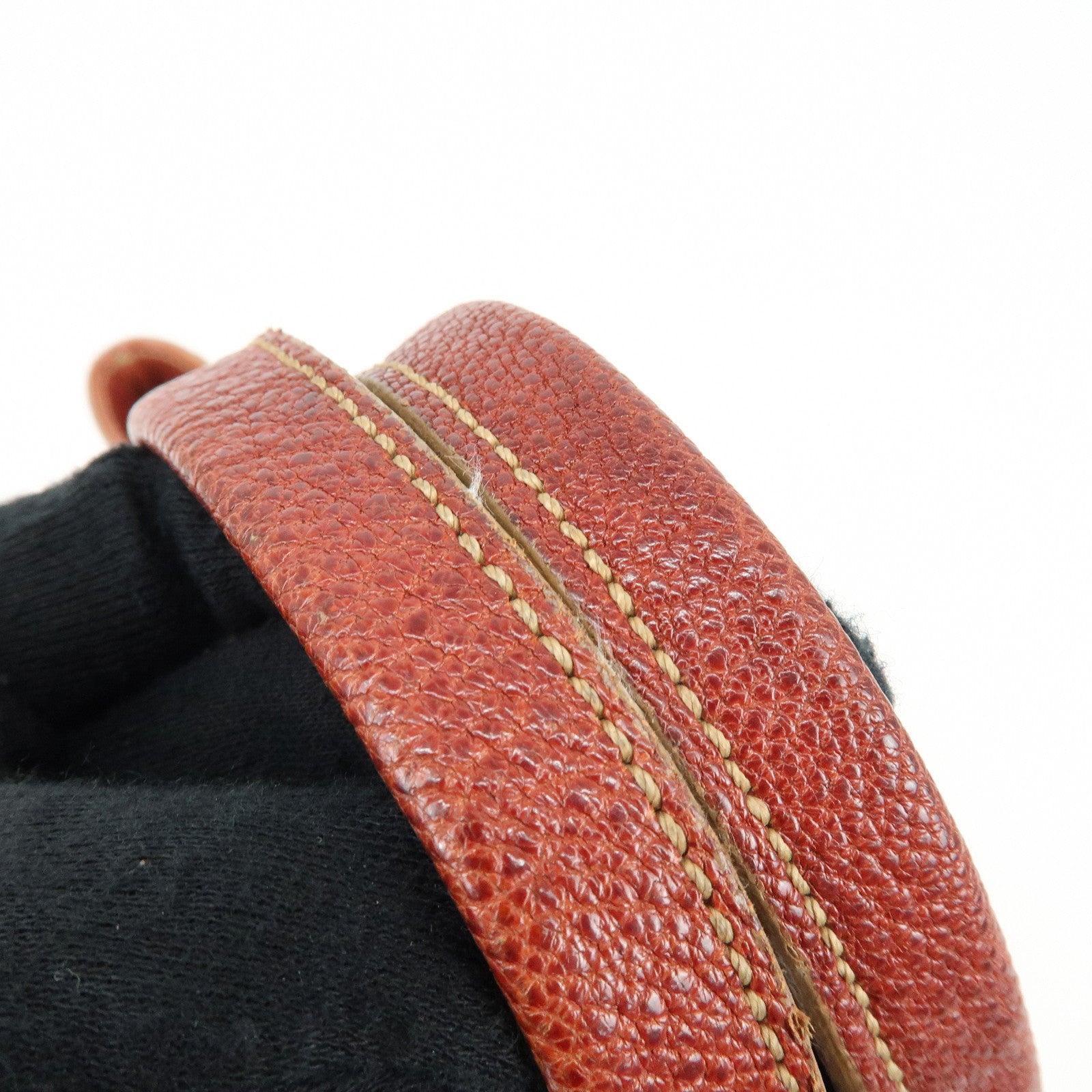 Cartier Marcello de Cartier Leather Hand Bag Tote Bag Brown